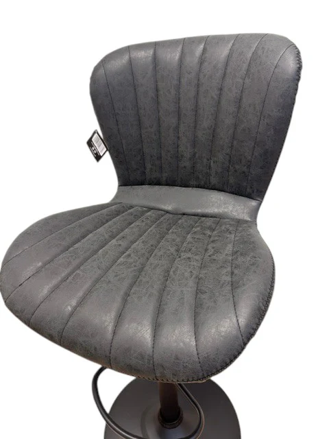 Chaise Haute Tabouret bar dossier pivotant à suspension tissu anti tâches - NOAH - Image 15