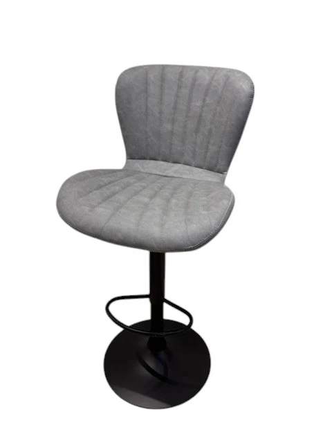 Chaise Haute Tabouret bar dossier pivotant à suspension tissu anti tâches - NOAH - Image 17