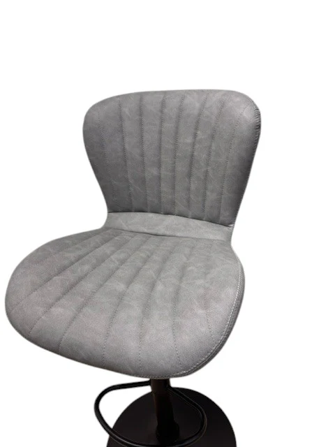 Chaise Haute Tabouret bar dossier pivotant à suspension tissu anti tâches - NOAH - Image 18