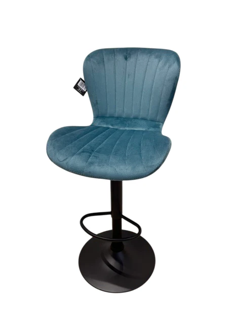 Chaise Haute Tabouret bar dossier pivotant à suspension tissu anti tâches - NOAH - Image 5