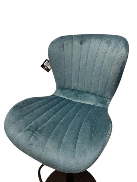 Chaise Haute Tabouret bar dossier pivotant à suspension tissu anti tâches - NOAH - Image 6