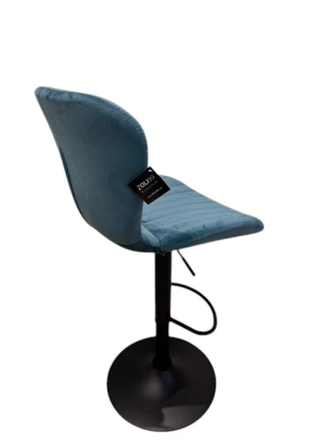 Chaise Haute Tabouret bar dossier pivotant à suspension tissu anti tâches - NOAH - Image 7