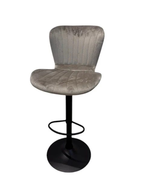 Chaise Haute Tabouret bar dossier pivotant à suspension tissu anti tâches - NOAH - Image 8