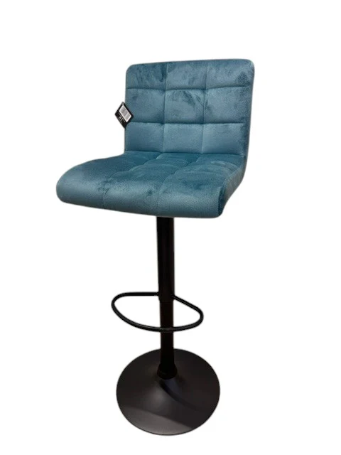 Chaise haute Tabouret bar dossier pivotant à suspension tissu anti tâches - YEIMY - Image 10