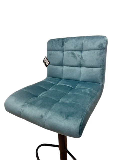 Chaise haute Tabouret bar dossier pivotant à suspension tissu anti tâches - YEIMY - Image 11