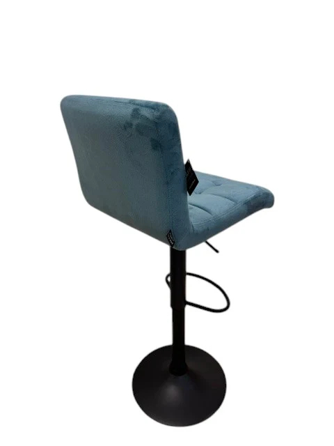 Chaise haute Tabouret bar dossier pivotant à suspension tissu anti tâches - YEIMY - Image 12