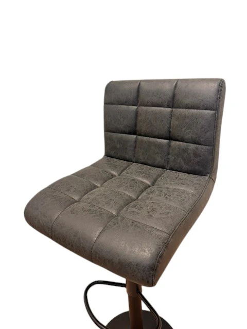 Chaise haute Tabouret bar dossier pivotant à suspension tissu anti tâches - YEIMY - Image 16