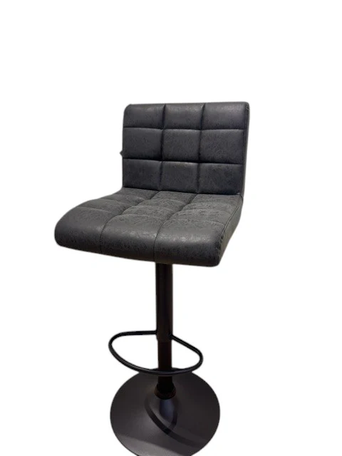 Chaise haute Tabouret bar dossier pivotant à suspension tissu anti tâches - YEIMY - Image 17