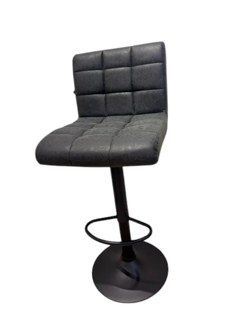 Chaise haute Tabouret bar dossier pivotant à suspension tissu anti tâches - YEIMY - Image 18