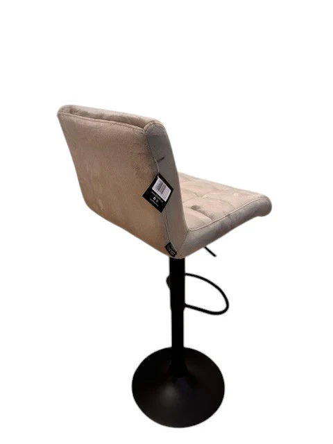 Chaise haute Tabouret bar dossier pivotant à suspension tissu anti tâches - YEIMY - Image 9