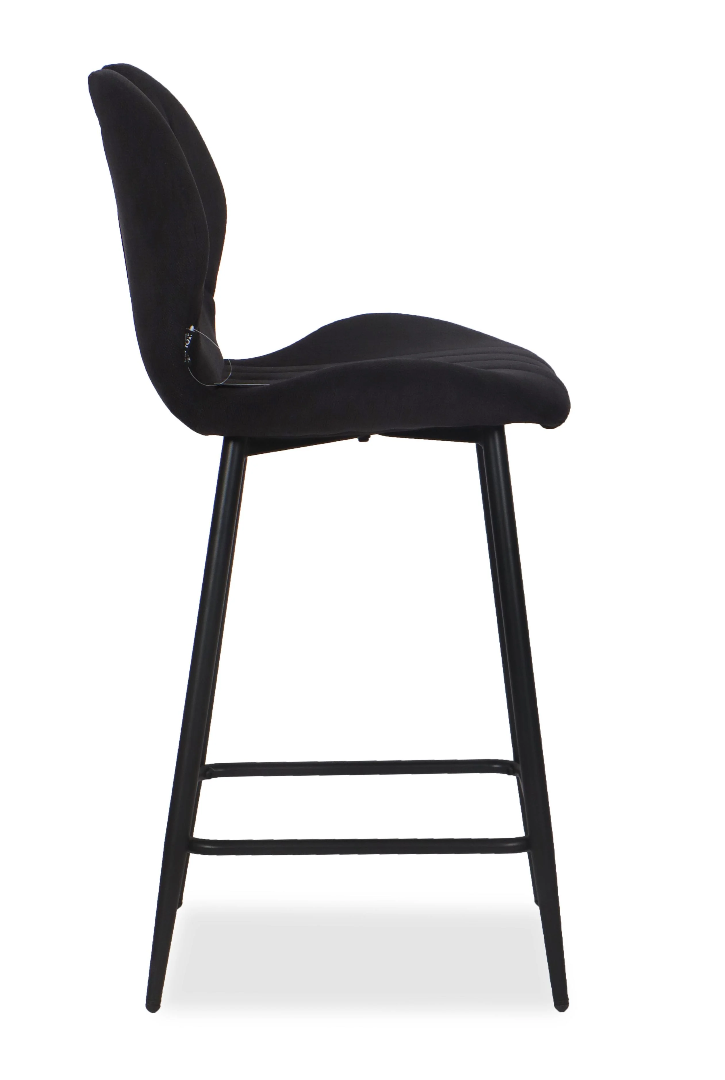 Chaise Haute Tabouret de bar en tissu anti tache, 60x48xH95CM - YAEL ( 65 cm hauteur assise) - Image 10