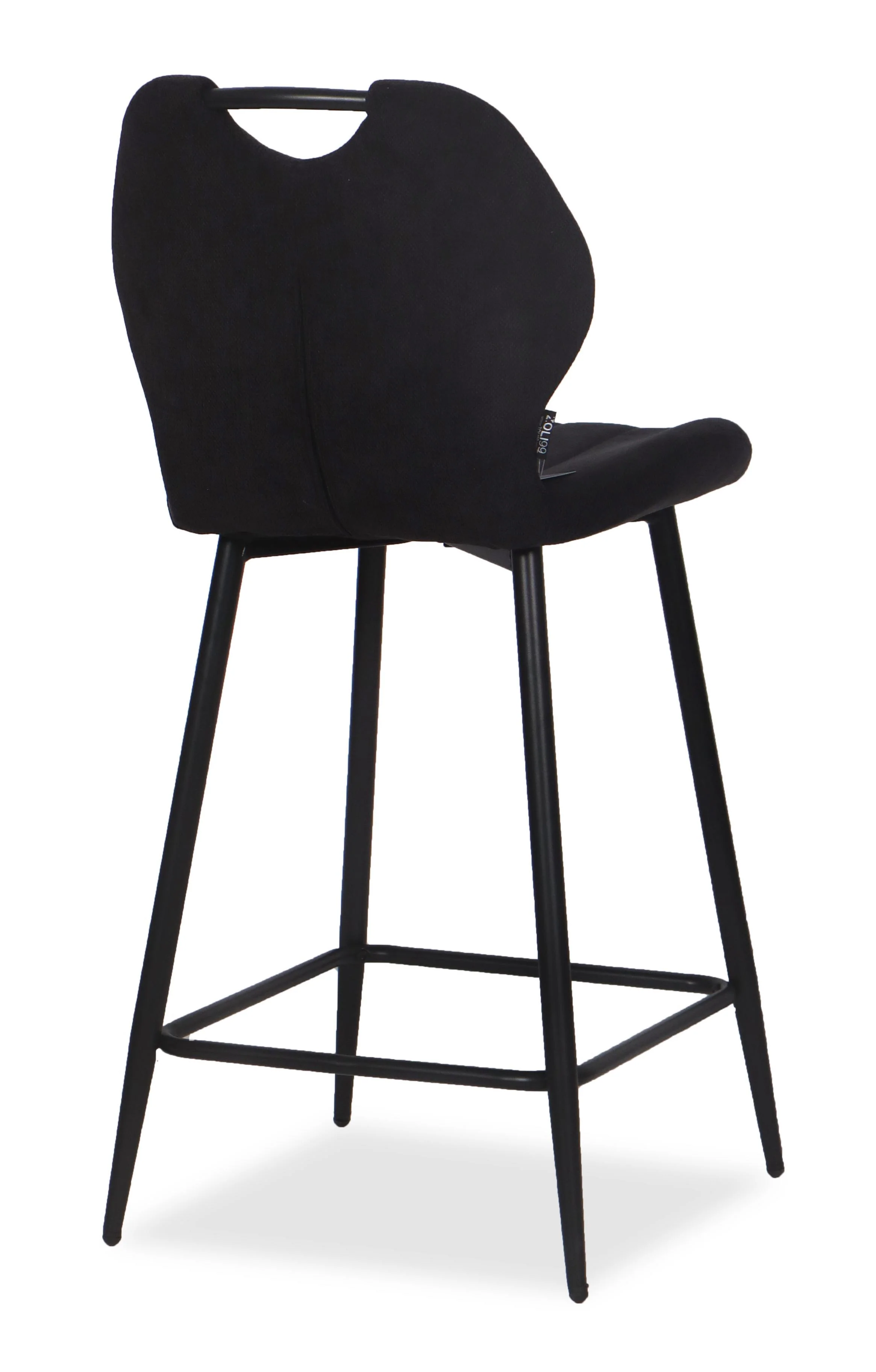 Chaise Haute Tabouret de bar en tissu anti tache, 60x48xH95CM - YAEL ( 65 cm hauteur assise) - Image 11
