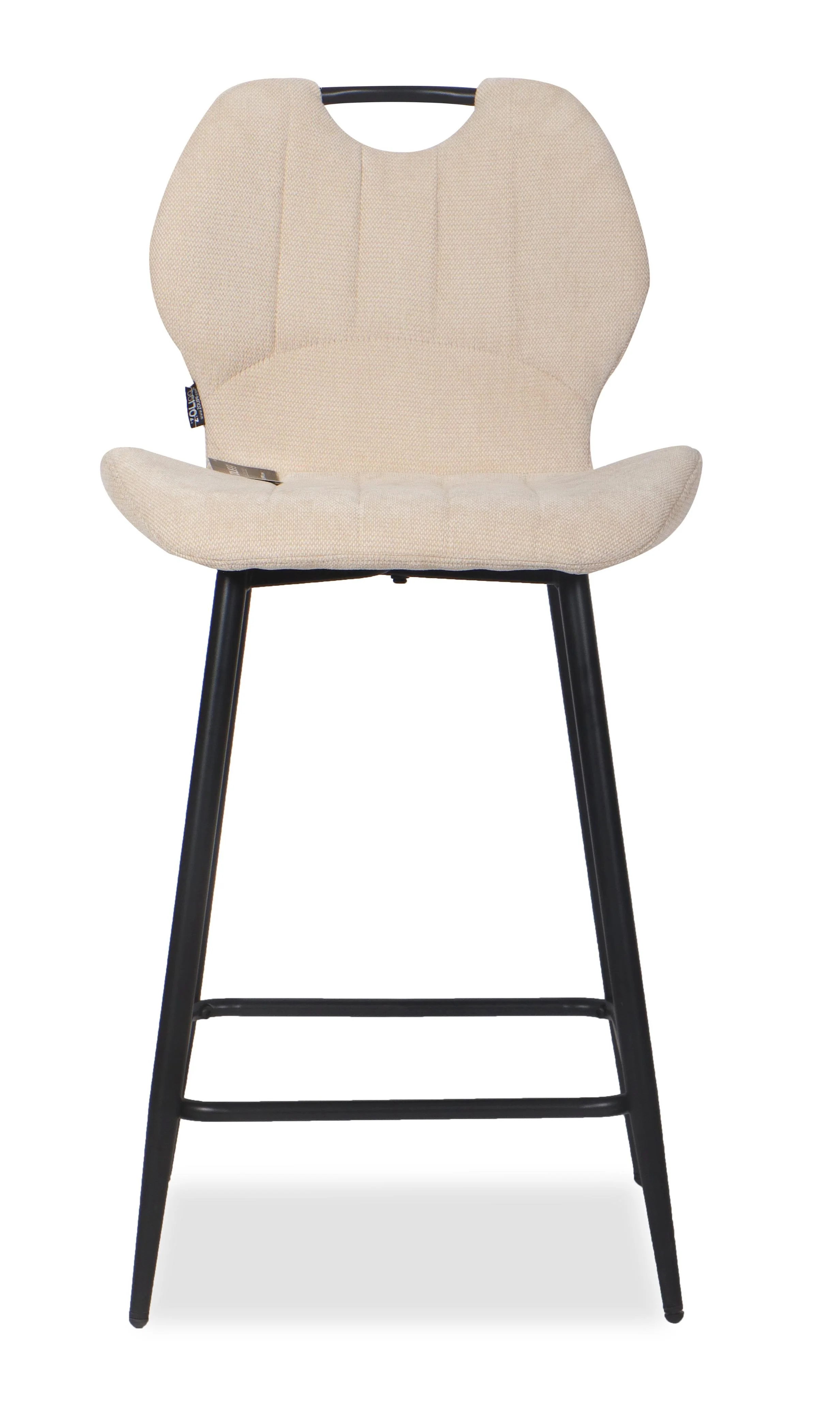 Chaise Haute Tabouret de bar en tissu anti tache, 60x48xH95CM - YAEL ( 65 cm hauteur assise) - Image 14