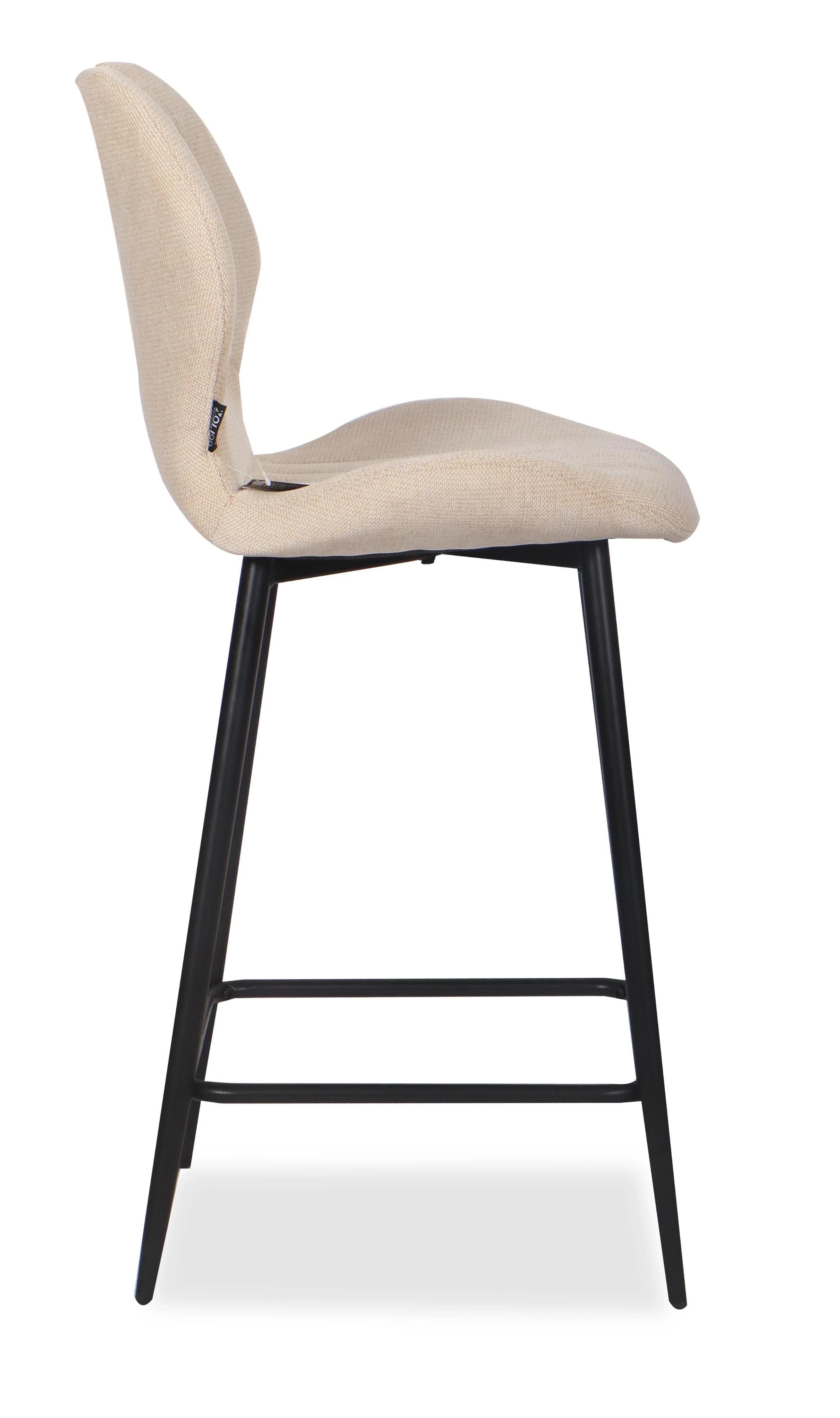 Chaise Haute Tabouret de bar en tissu anti tache, 60x48xH95CM - YAEL ( 65 cm hauteur assise) - Image 16