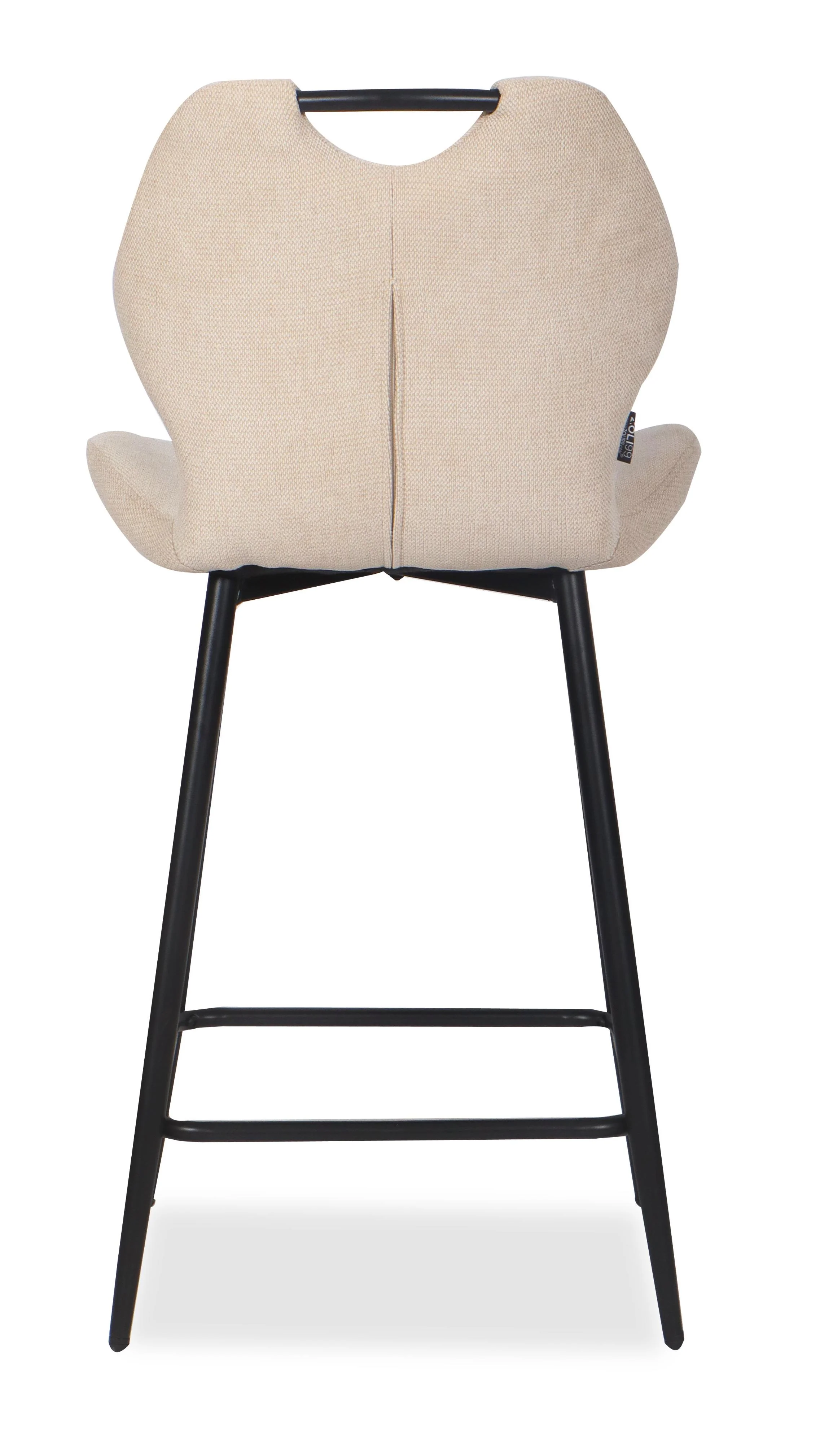 Chaise Haute Tabouret de bar en tissu anti tache, 60x48xH95CM - YAEL ( 65 cm hauteur assise) - Image 18