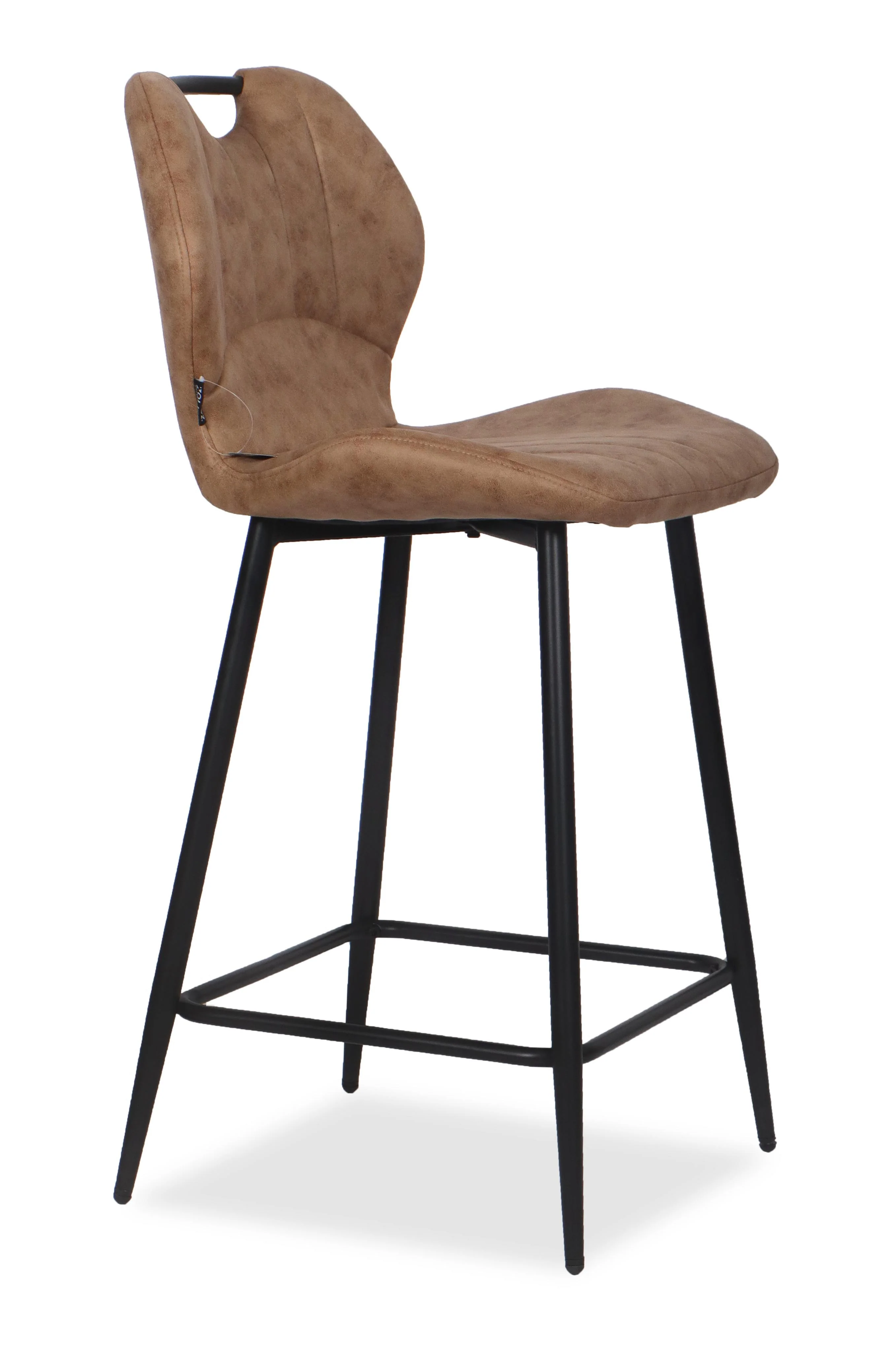 Chaise Haute Tabouret de bar en tissu anti tache, 60x48xH95CM - YAEL ( 65 cm hauteur assise) - Image 21