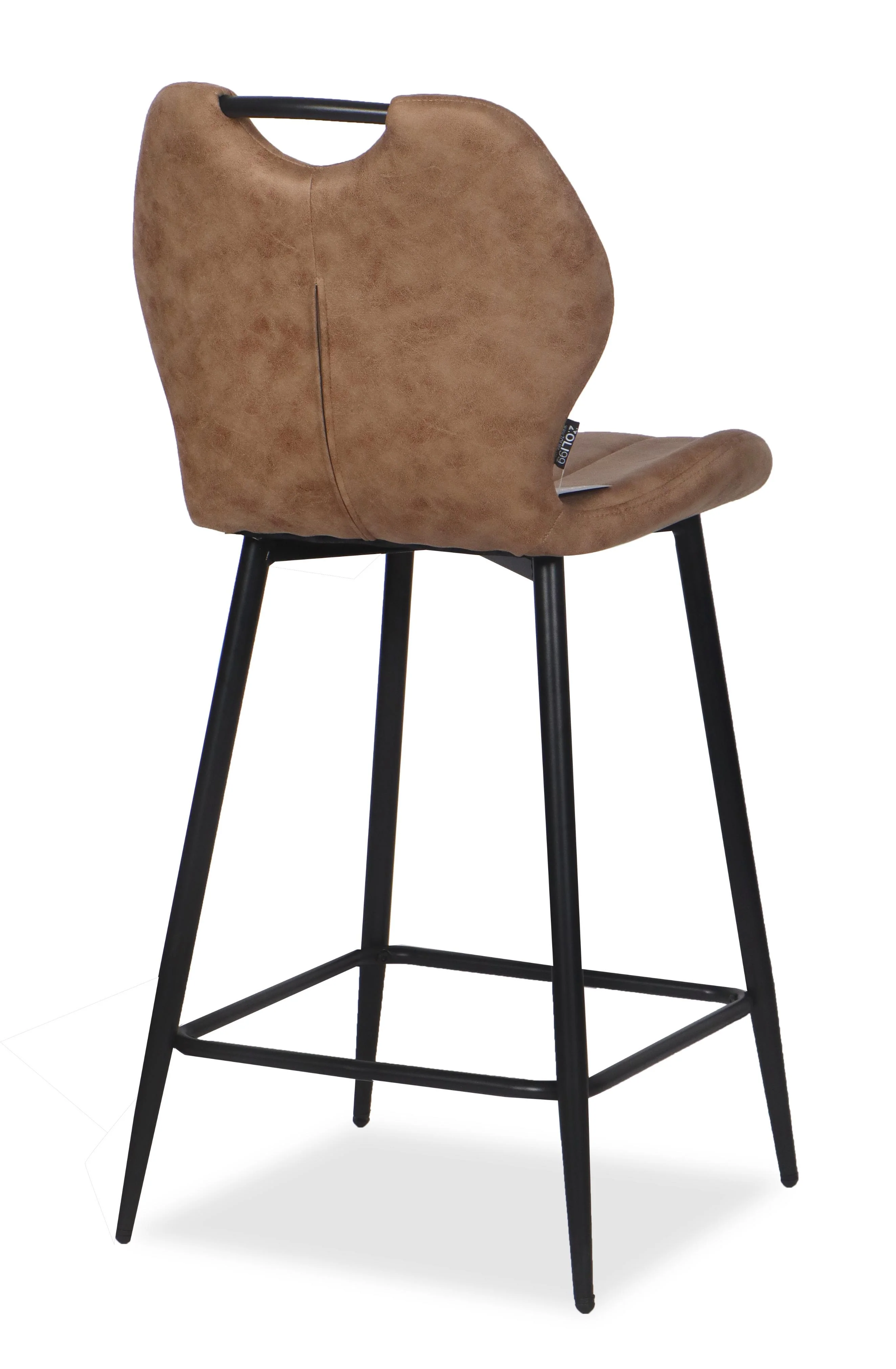 Chaise Haute Tabouret de bar en tissu anti tache, 60x48xH95CM - YAEL ( 65 cm hauteur assise) - Image 23