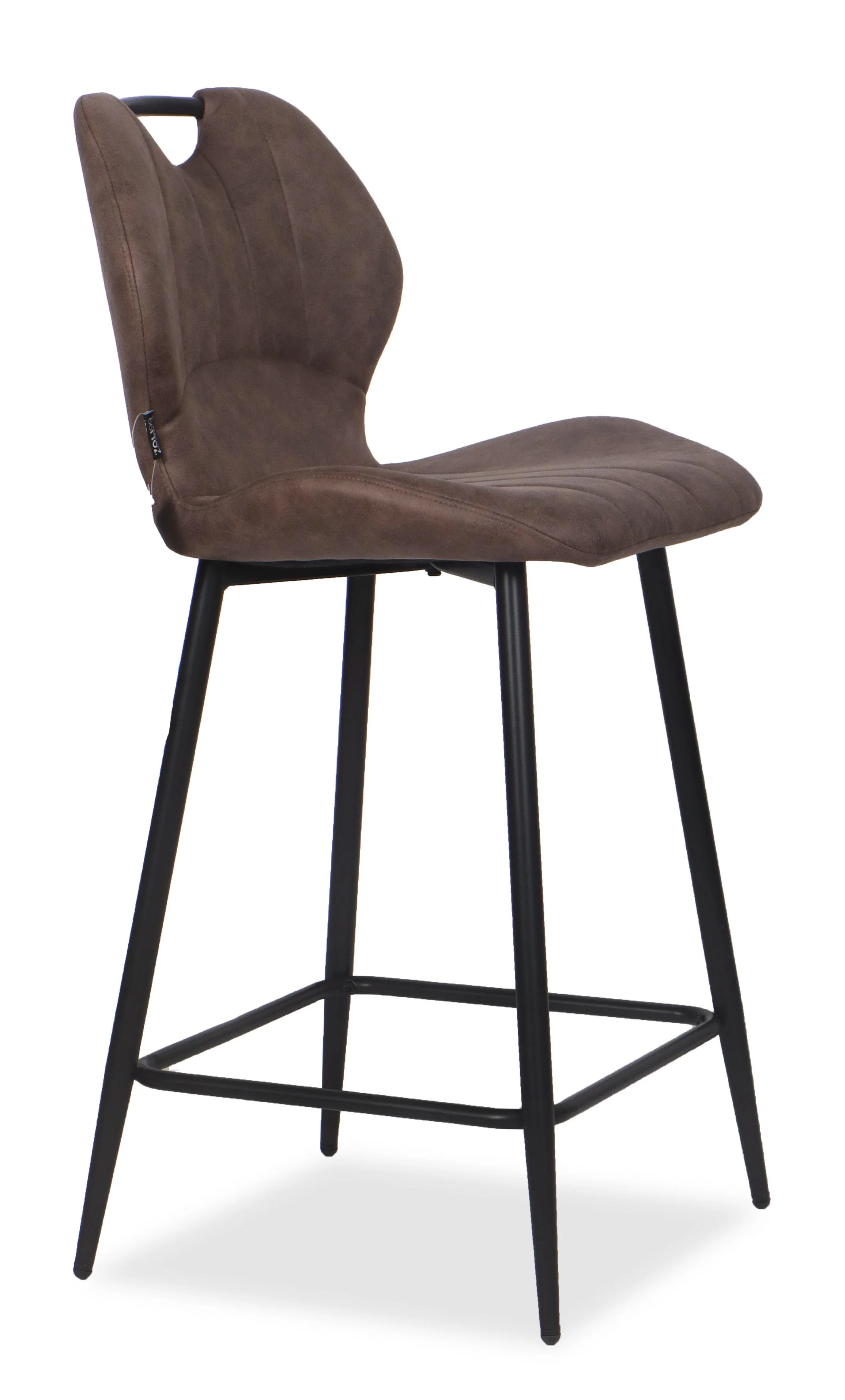 Chaise Haute Tabouret de bar en tissu anti tache, 60x48xH95CM - YAEL ( 65 cm hauteur assise) - Image 33