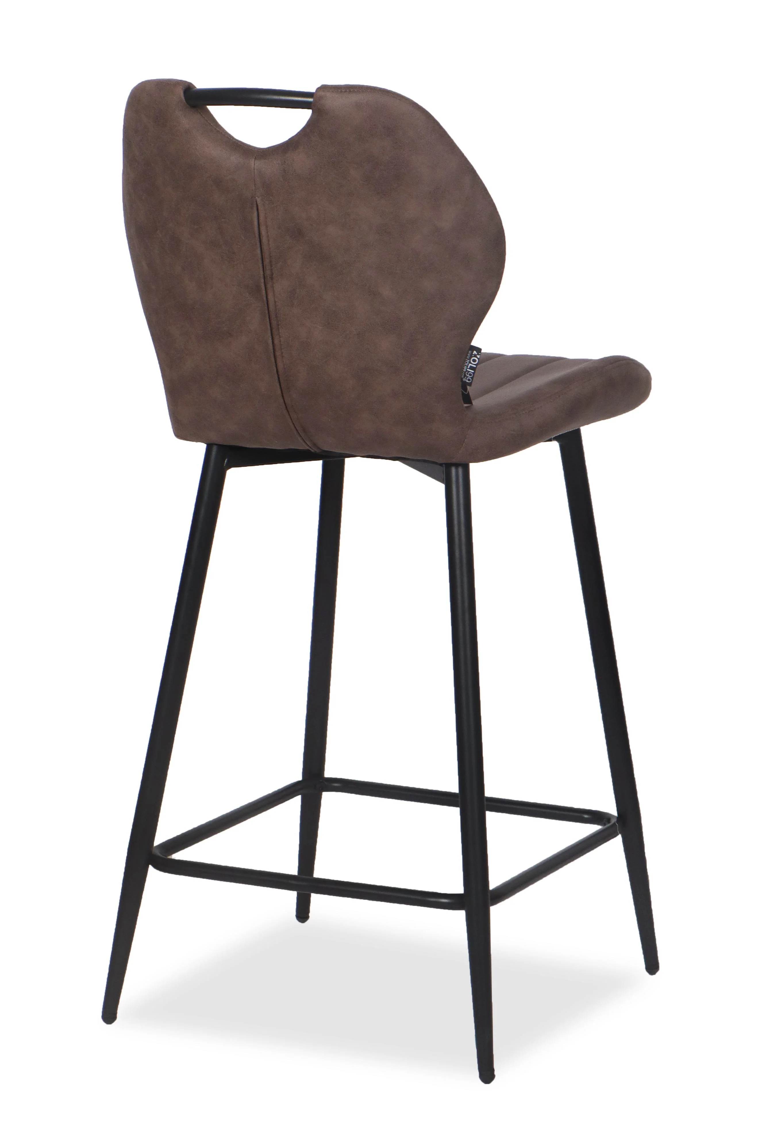 Chaise Haute Tabouret de bar en tissu anti tache, 60x48xH95CM - YAEL ( 65 cm hauteur assise) - Image 35