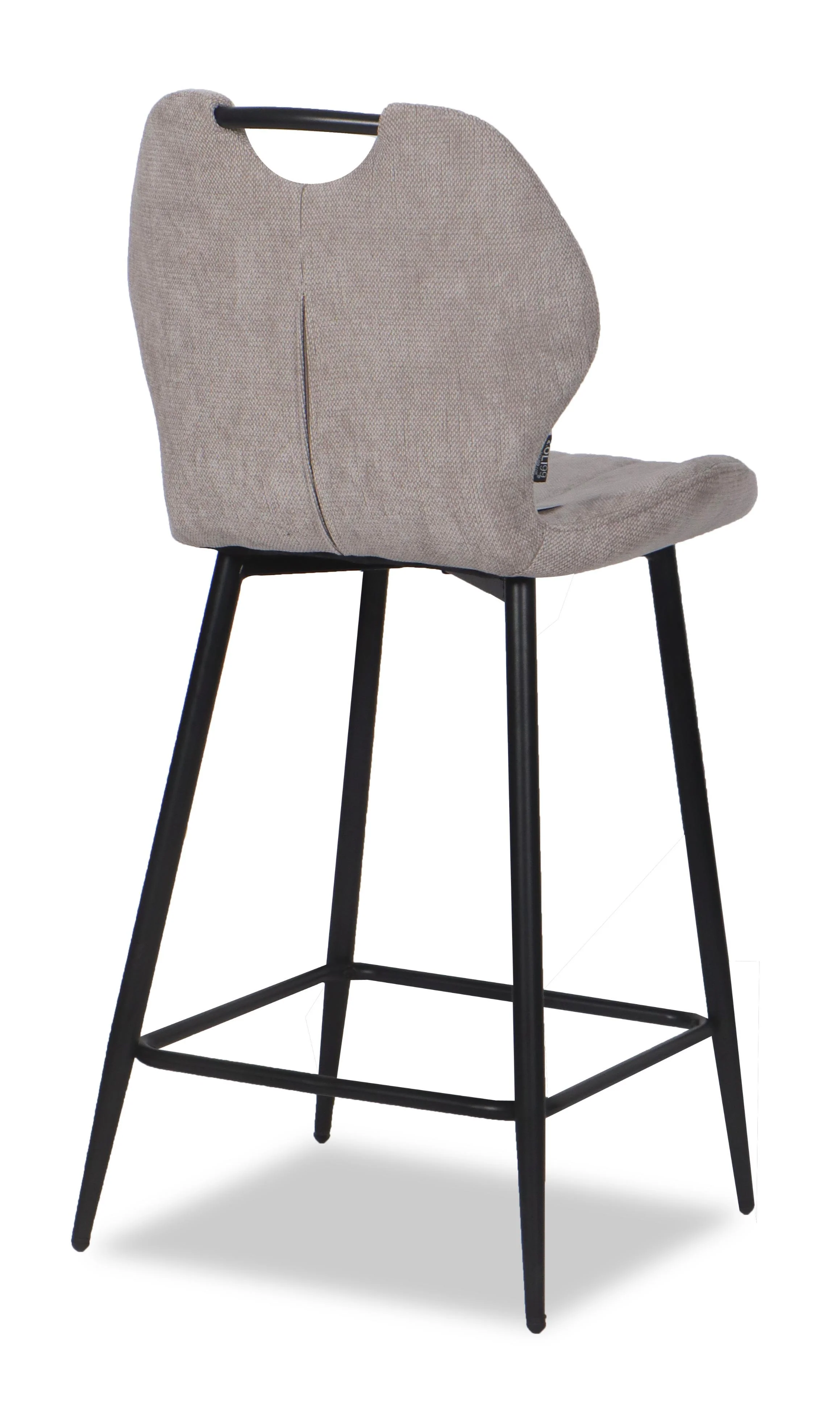 Chaise Haute Tabouret de bar en tissu anti tache, 60x48xH95CM - YAEL ( 65 cm hauteur assise) - Image 5