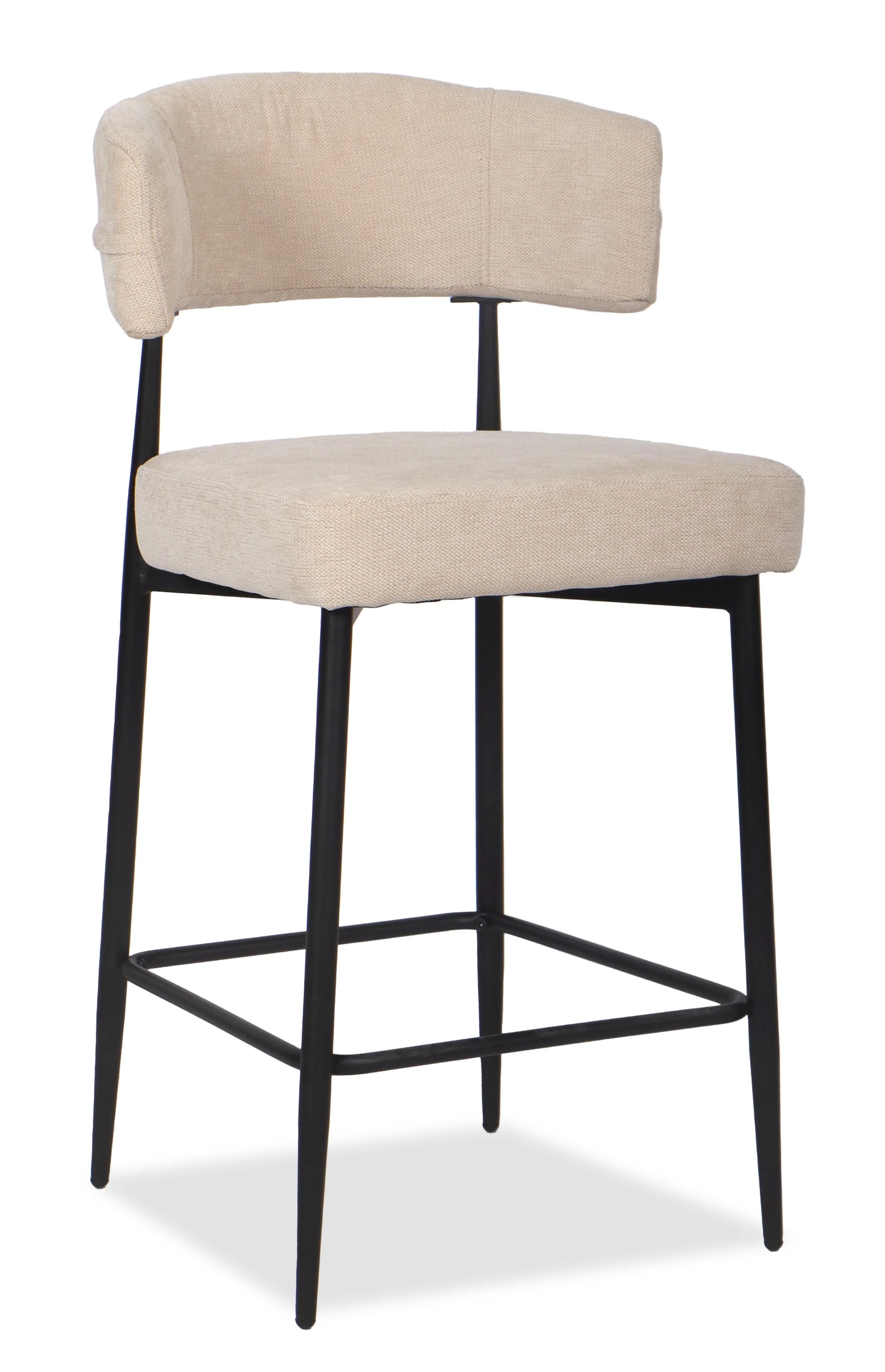 Chaise Haute Tabouret de bar en tissu anti tache, 51x51xH96CM - YAARA ( 65 cm hauteur assise) - Image 13