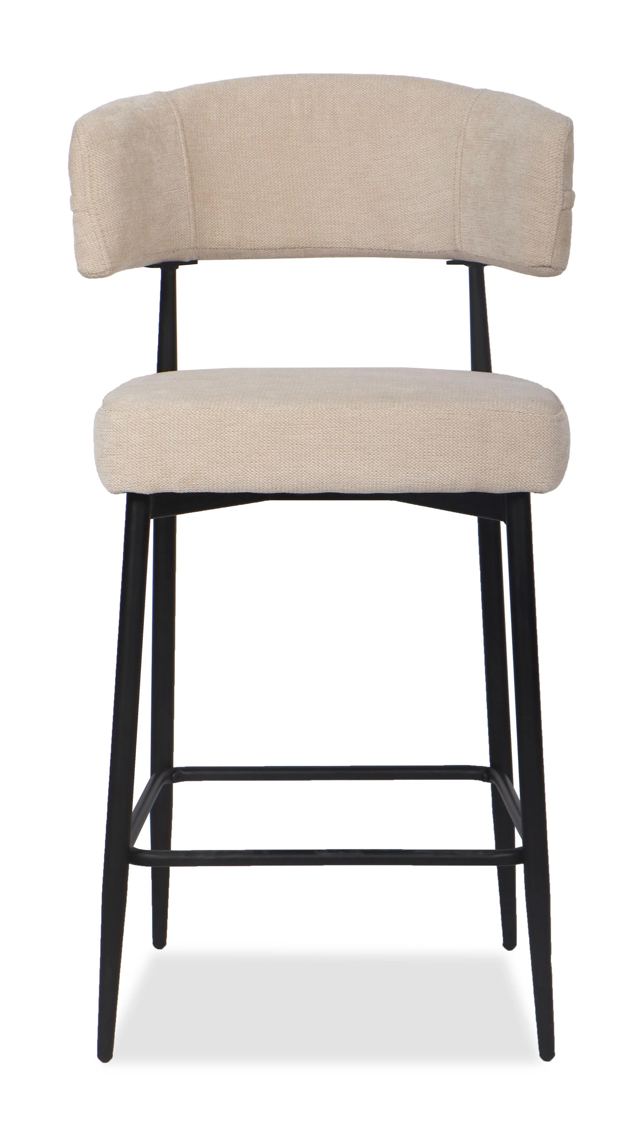 Chaise Haute Tabouret de bar en tissu anti tache, 51x51xH96CM - YAARA ( 65 cm hauteur assise) - Image 14