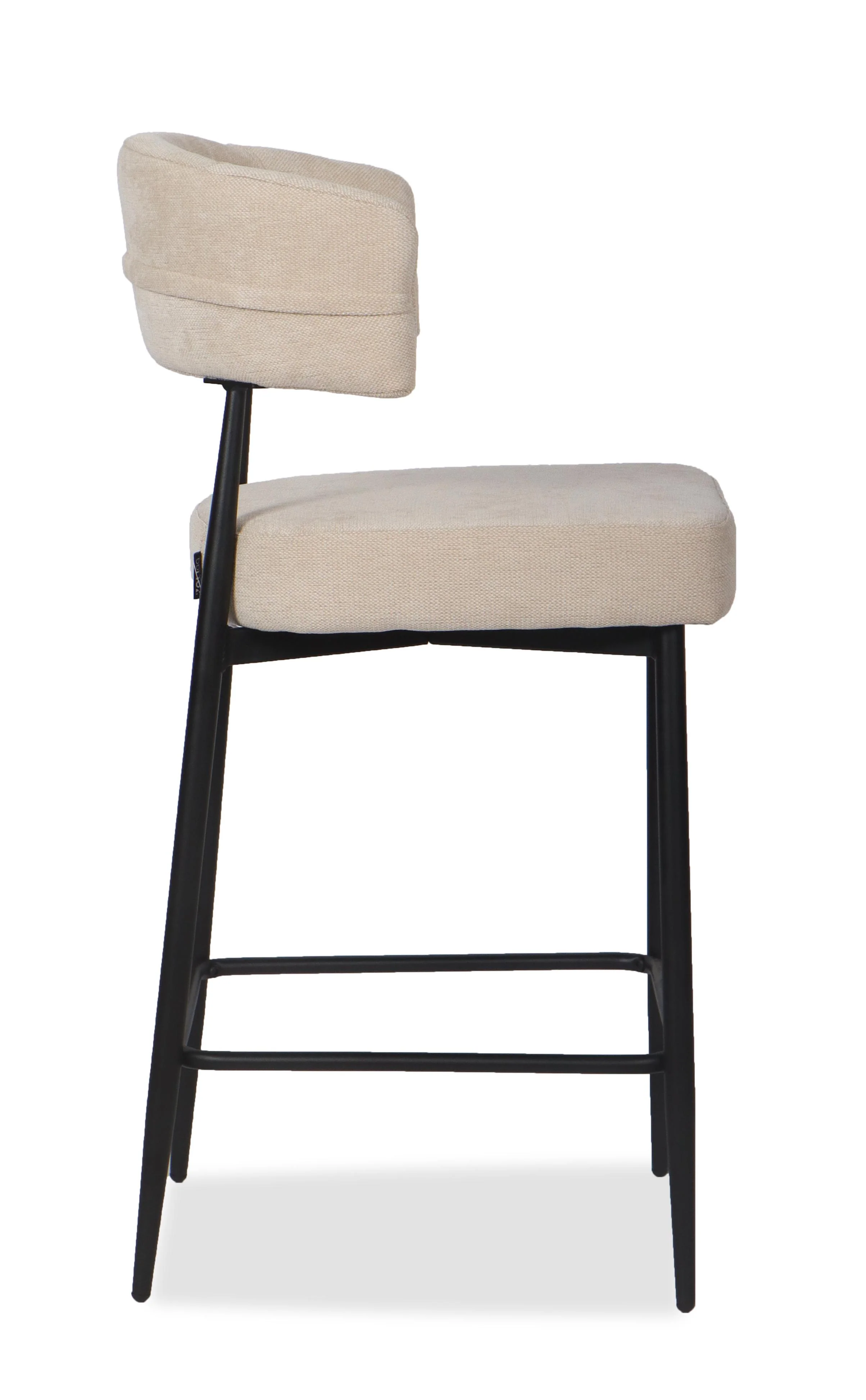 Chaise Haute Tabouret de bar en tissu anti tache, 51x51xH96CM - YAARA ( 65 cm hauteur assise) - Image 16