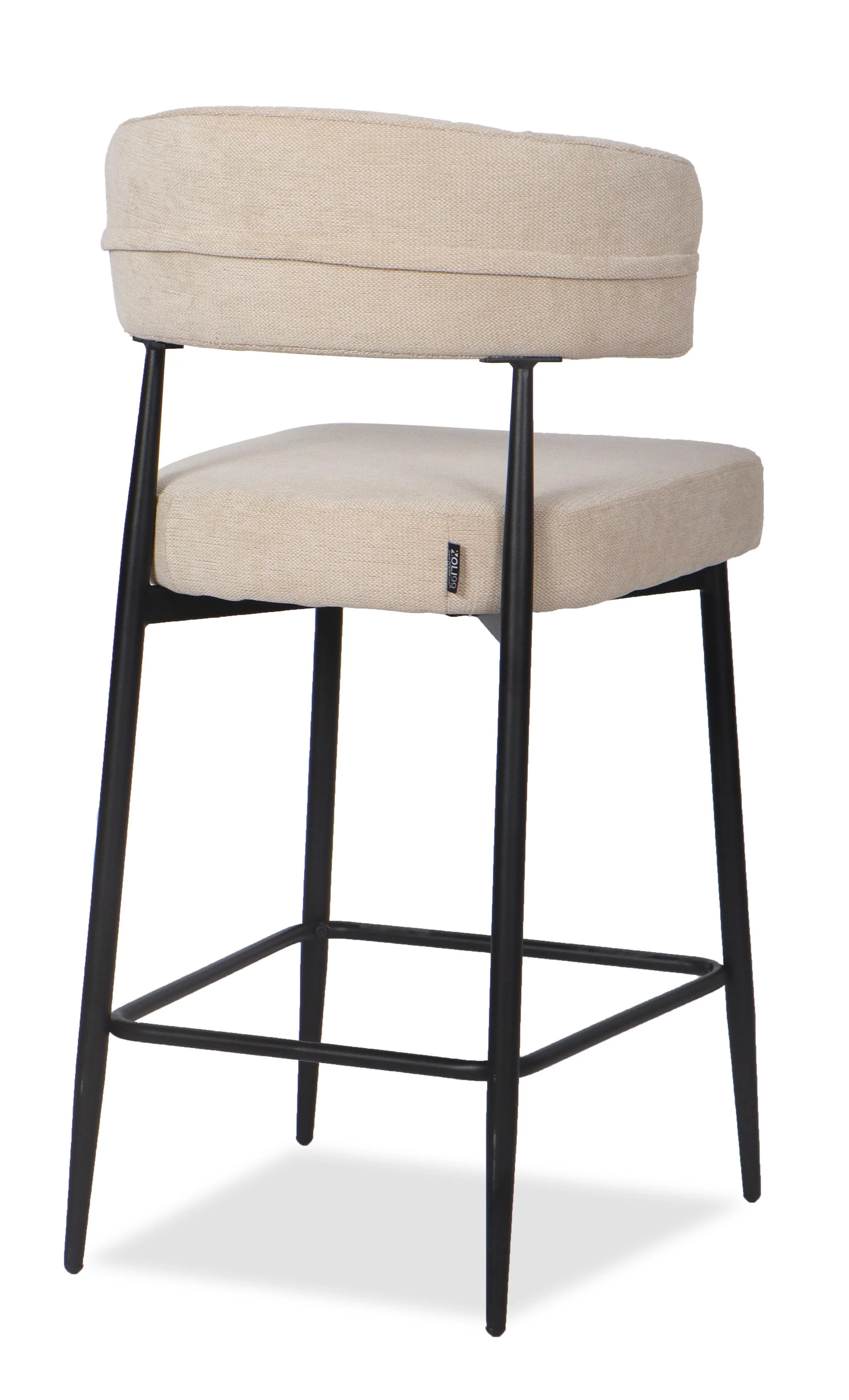 Chaise Haute Tabouret de bar en tissu anti tache, 51x51xH96CM - YAARA ( 65 cm hauteur assise) - Image 17