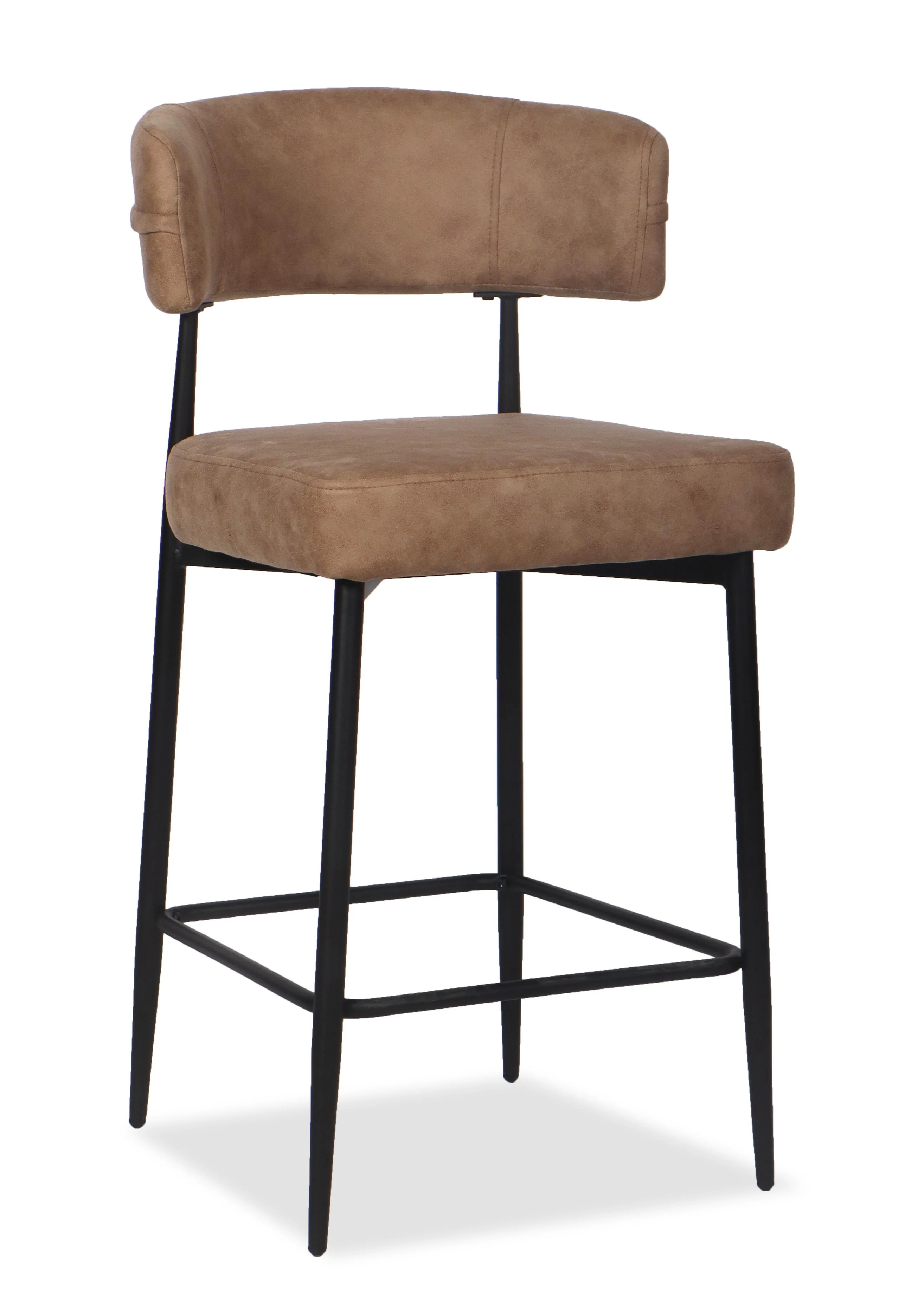 Chaise Haute Tabouret de bar en tissu anti tache, 51x51xH96CM - YAARA ( 65 cm hauteur assise) - Image 19