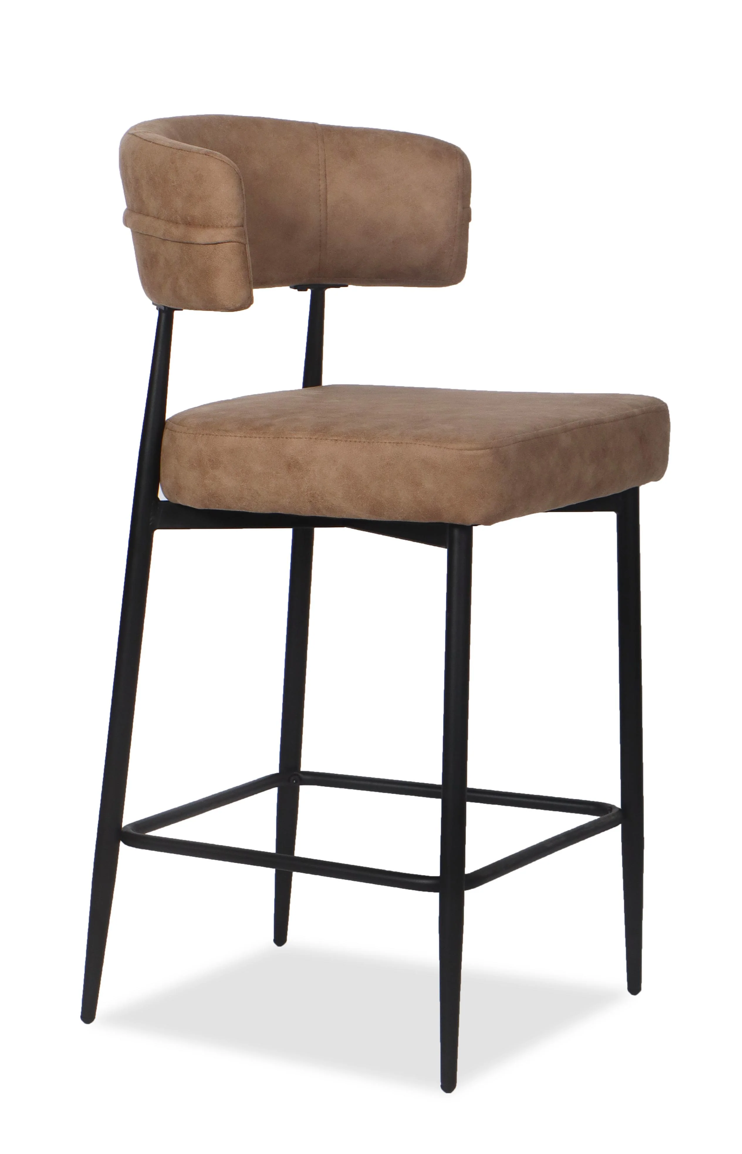Chaise Haute Tabouret de bar en tissu anti tache, 51x51xH96CM - YAARA ( 65 cm hauteur assise) - Image 21