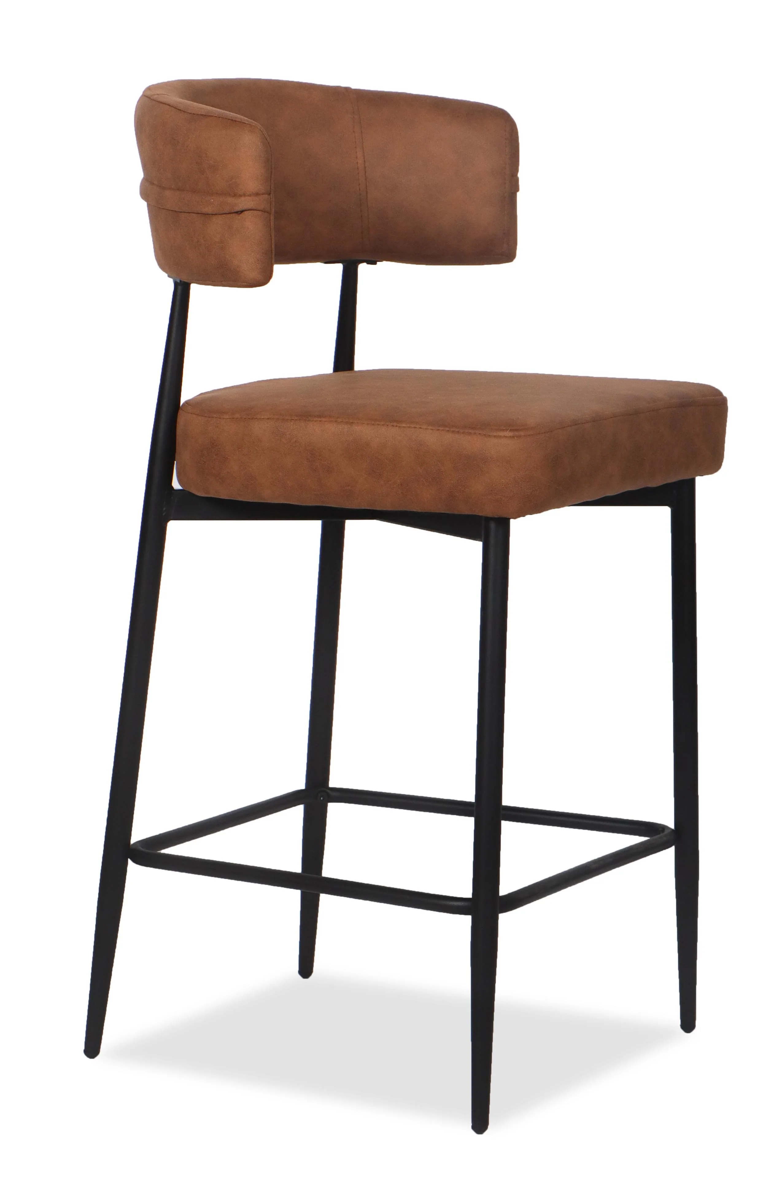 Chaise Haute Tabouret de bar en tissu anti tache, 51x51xH96CM - YAARA ( 65 cm hauteur assise) - Image 27