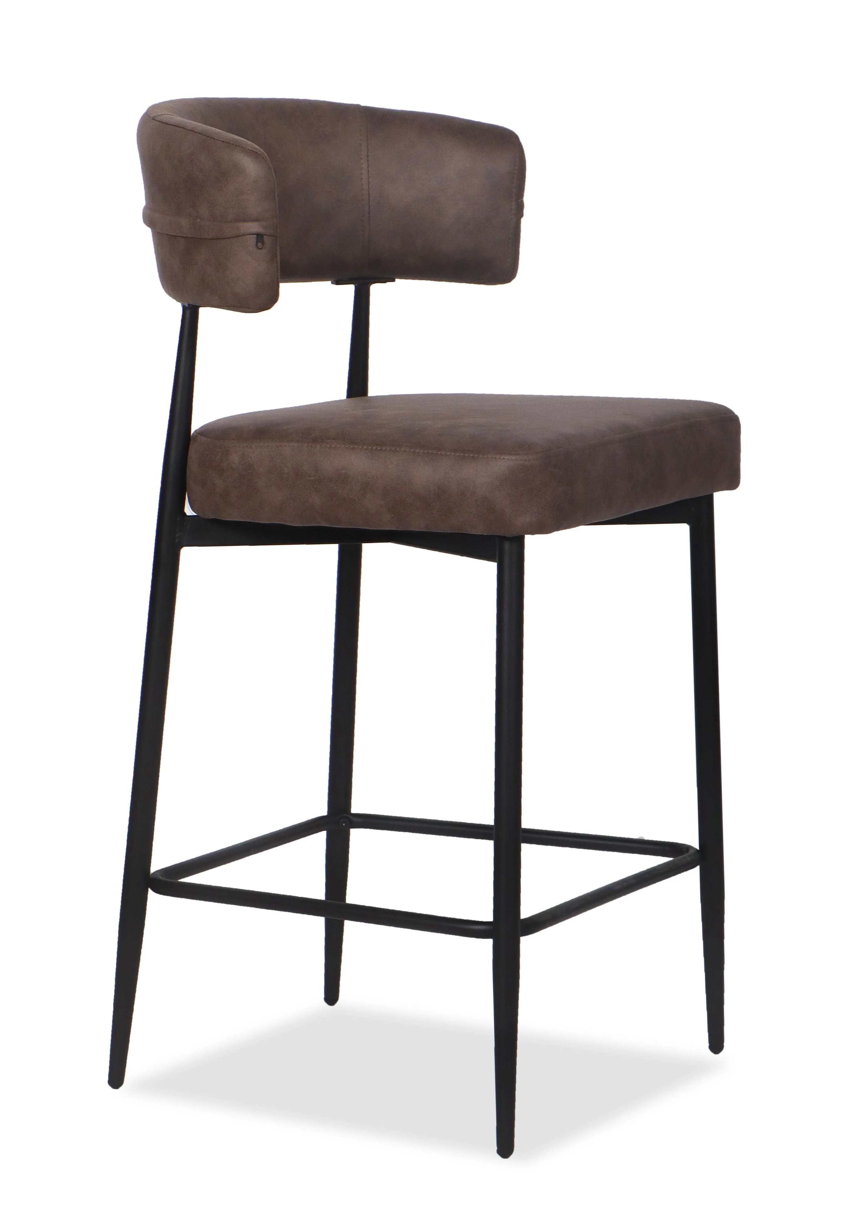 Chaise Haute Tabouret de bar en tissu anti tache, 51x51xH96CM - YAARA ( 65 cm hauteur assise) - Image 33