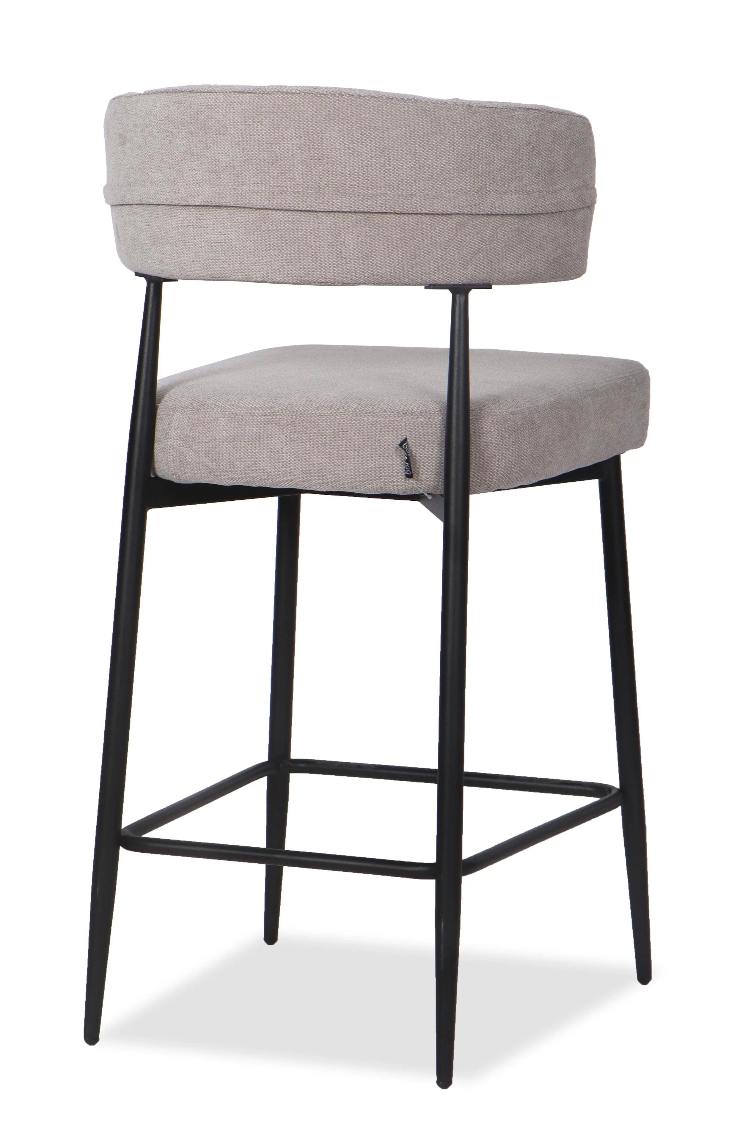 Chaise Haute Tabouret de bar en tissu anti tache, 51x51xH96CM - YAARA ( 65 cm hauteur assise) - Image 5