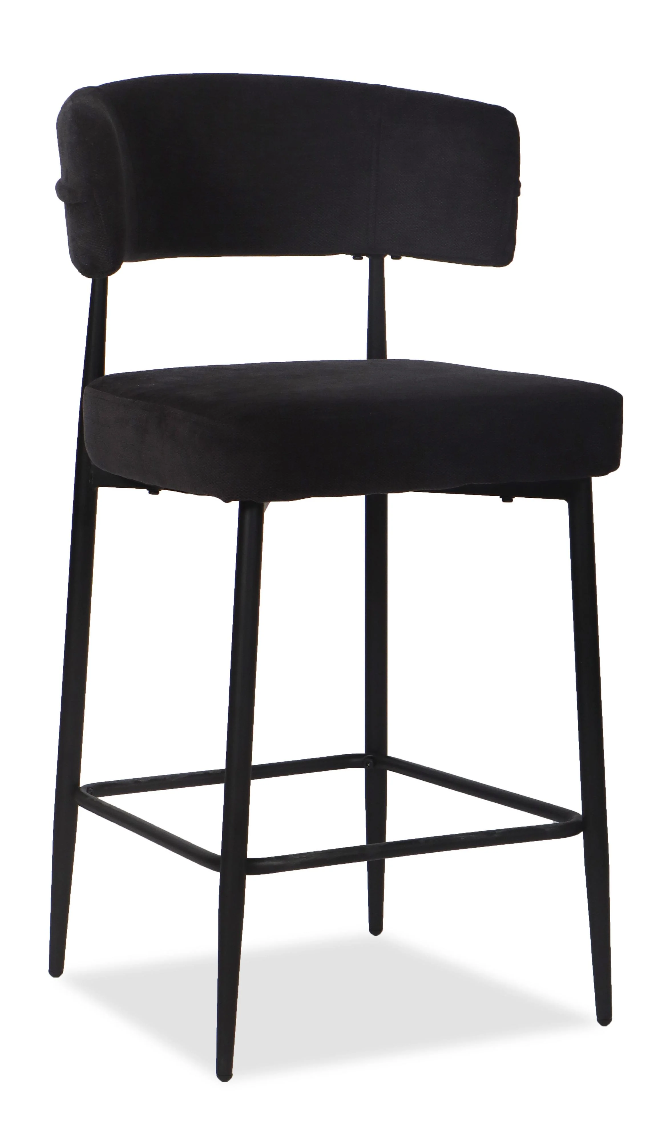 Chaise Haute Tabouret de bar en tissu anti tache, 51x51xH96CM - YAARA ( 65 cm hauteur assise) - Image 7