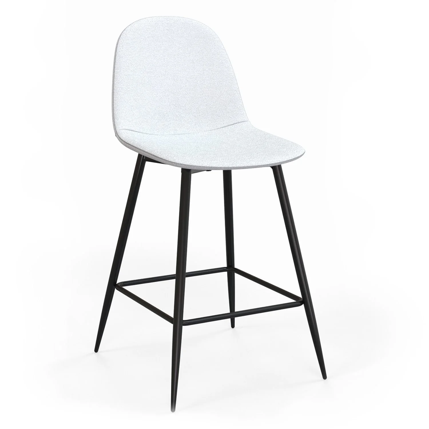 Tabouret de bar en velours pieds noirs, 41x51,5xH106 cm - KLARY - Image 15