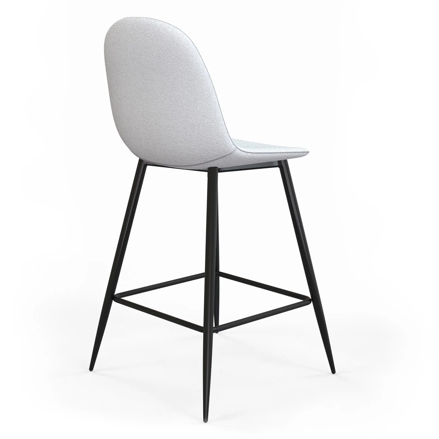 Tabouret de bar en velours pieds noirs, 41x51,5xH106 cm - KLARY - Image 16