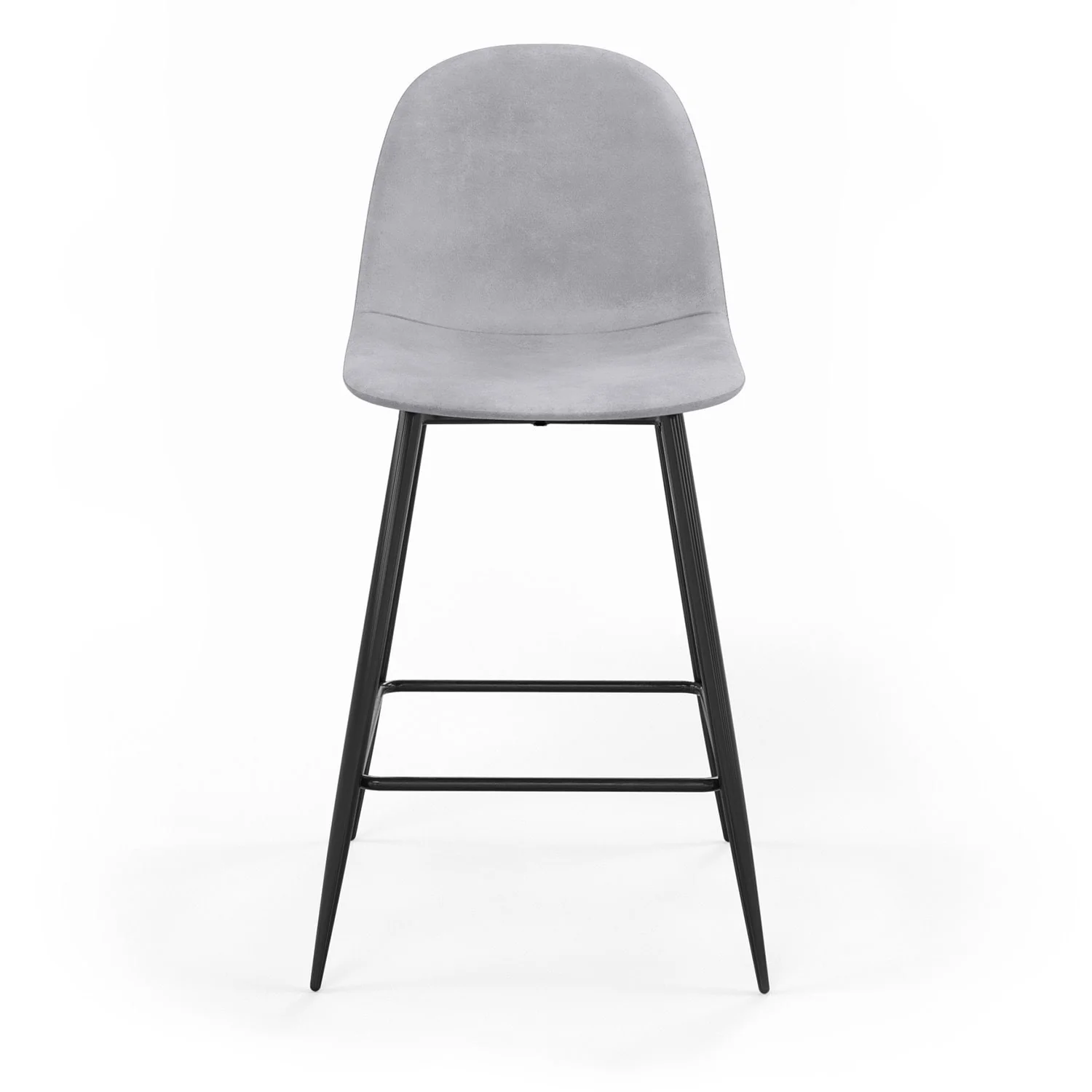 Tabouret de bar en velours pieds noirs, 41x51,5xH106 cm - KLARY - Image 20