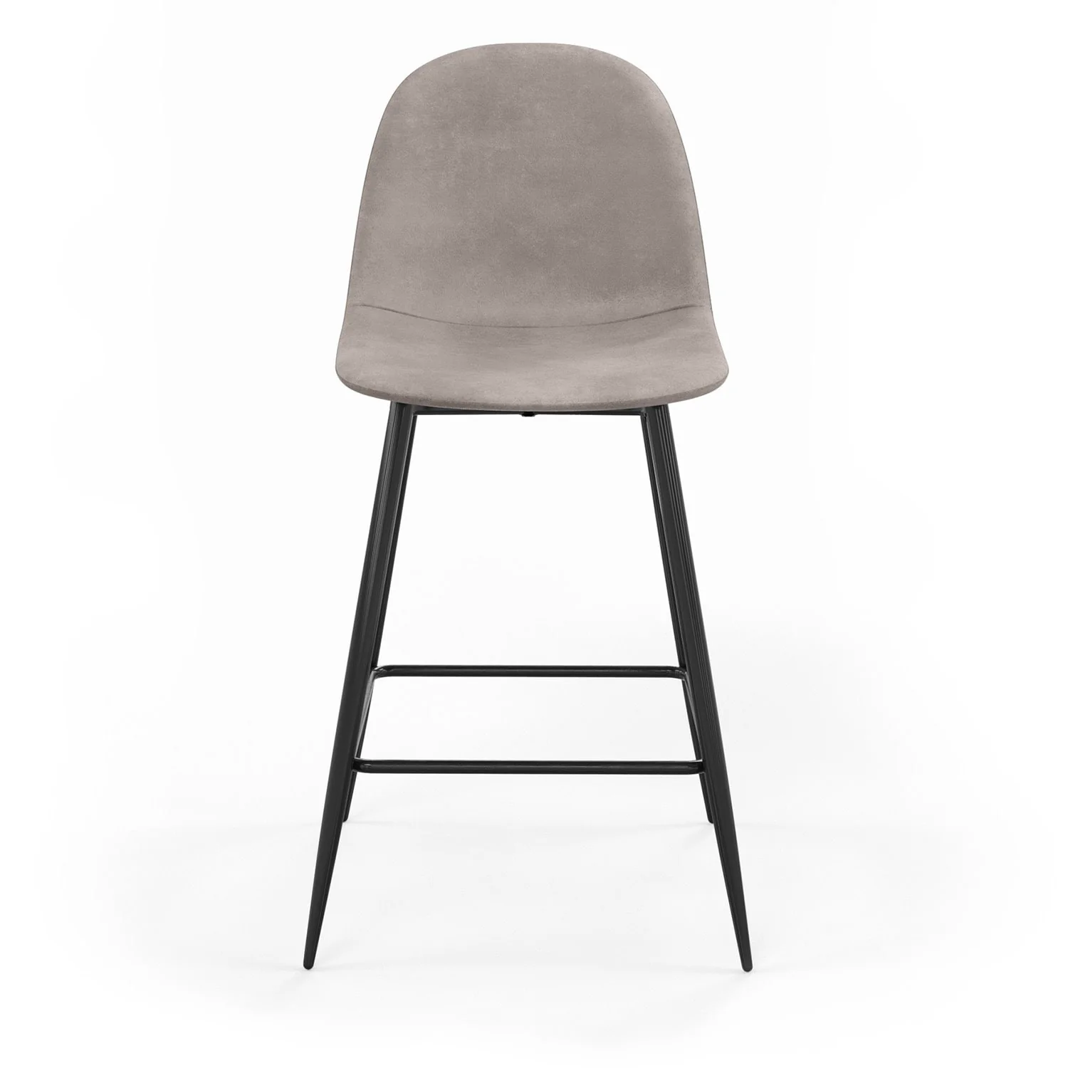 Tabouret de bar en velours pieds noirs, 41x51,5xH106 cm - KLARY - Image 32