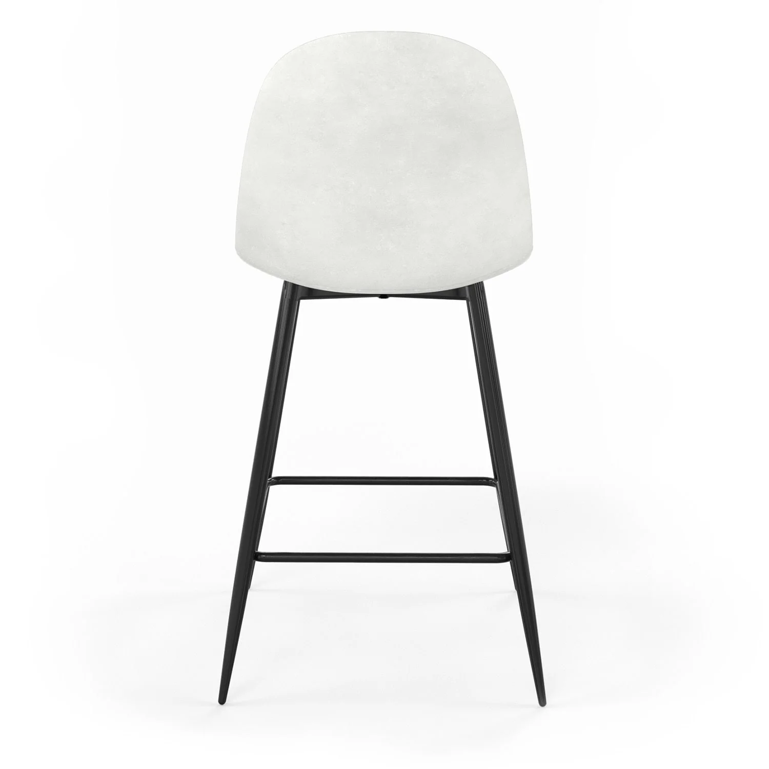 Tabouret de bar en velours pieds noirs, 41x51,5xH106 cm - KLARY - Image 5