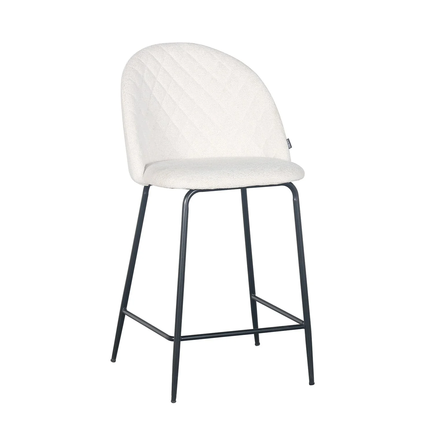 Tabouret de bar en velours pieds noirs, 45x51,5xH116 cm - Hester - Image 15