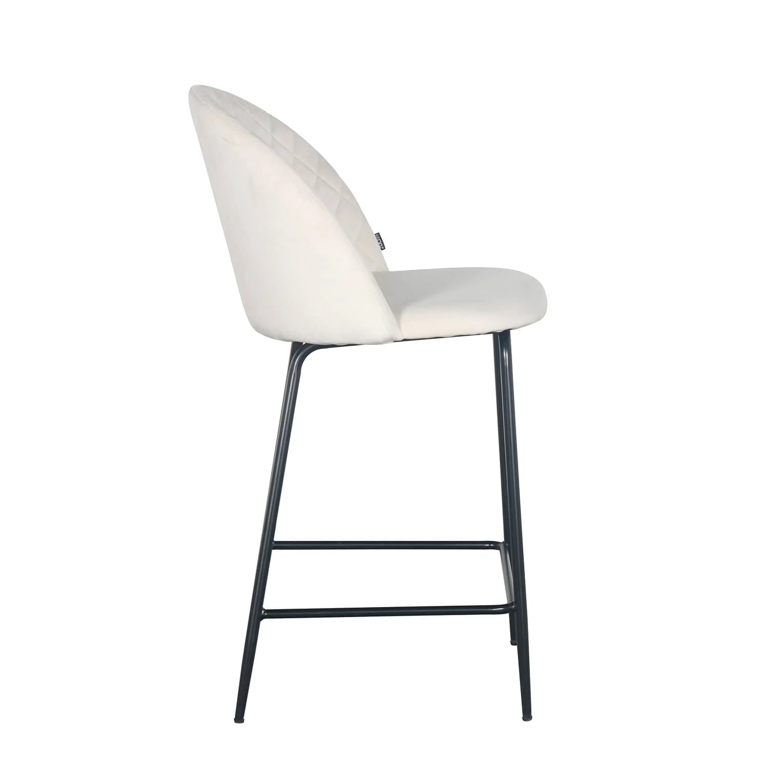 Tabouret de bar en velours pieds noirs, 45x51,5xH116 cm - Hester - Image 19