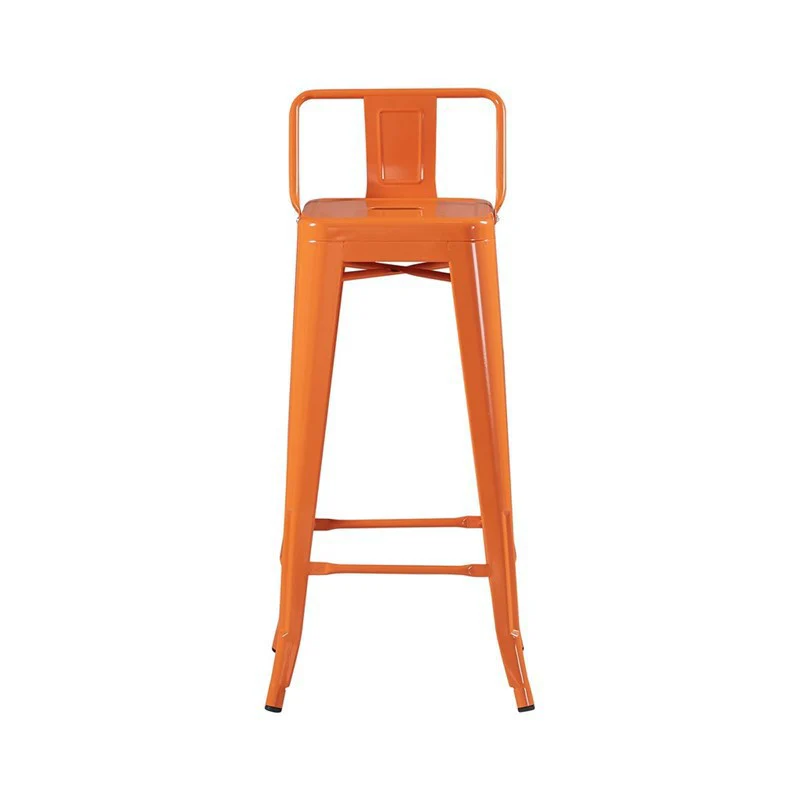 Tabouret de bar industriel avec dossier inspiré tolix Hauteur assise 66cm - Image 4