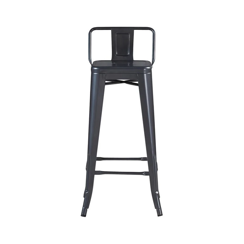 Tabouret de bar industriel avec dossier inspiré tolix Hauteur assise 66cm - Image 6