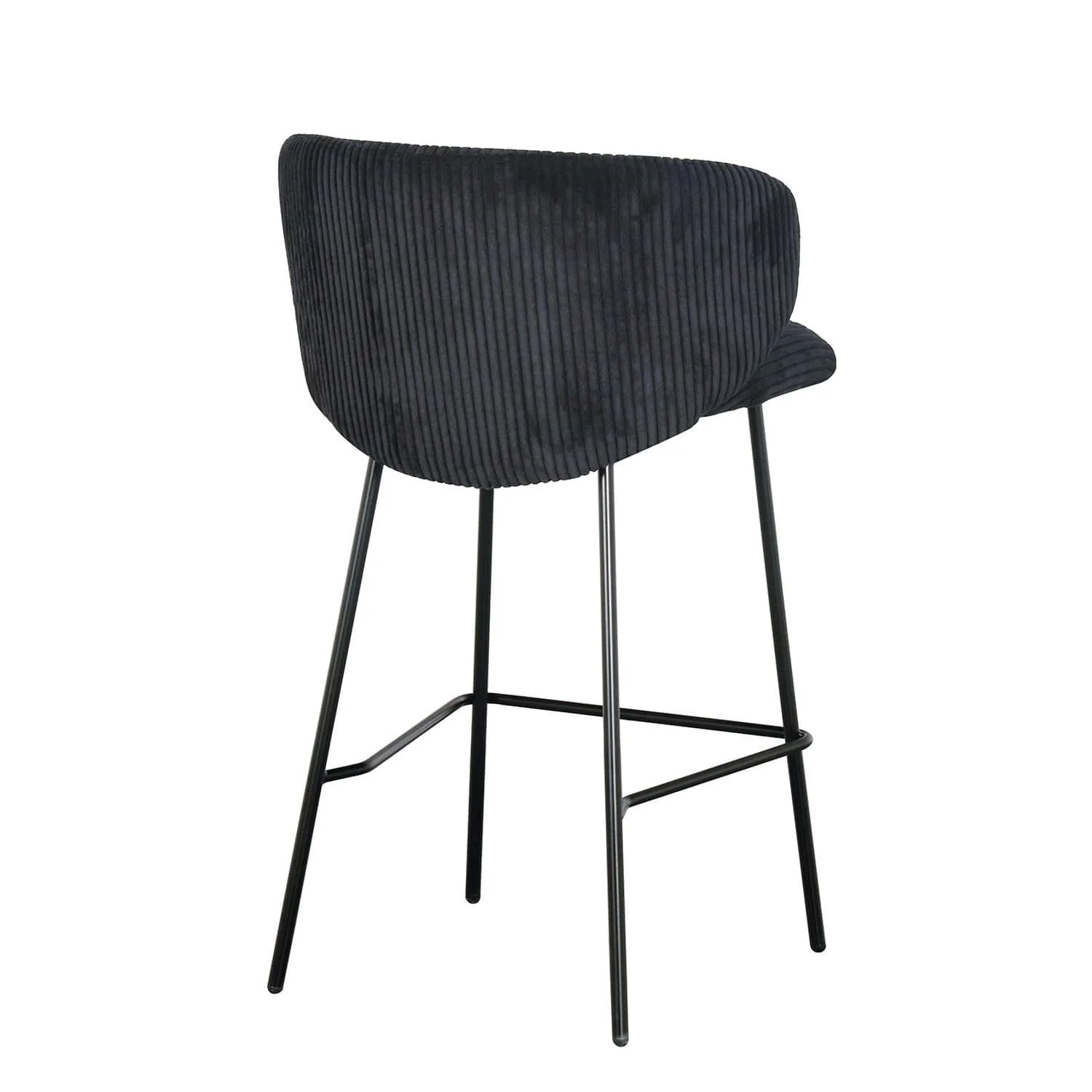 Tabouret de bar velours cotelé, 55x54xH87CM - ELISA - Image 10