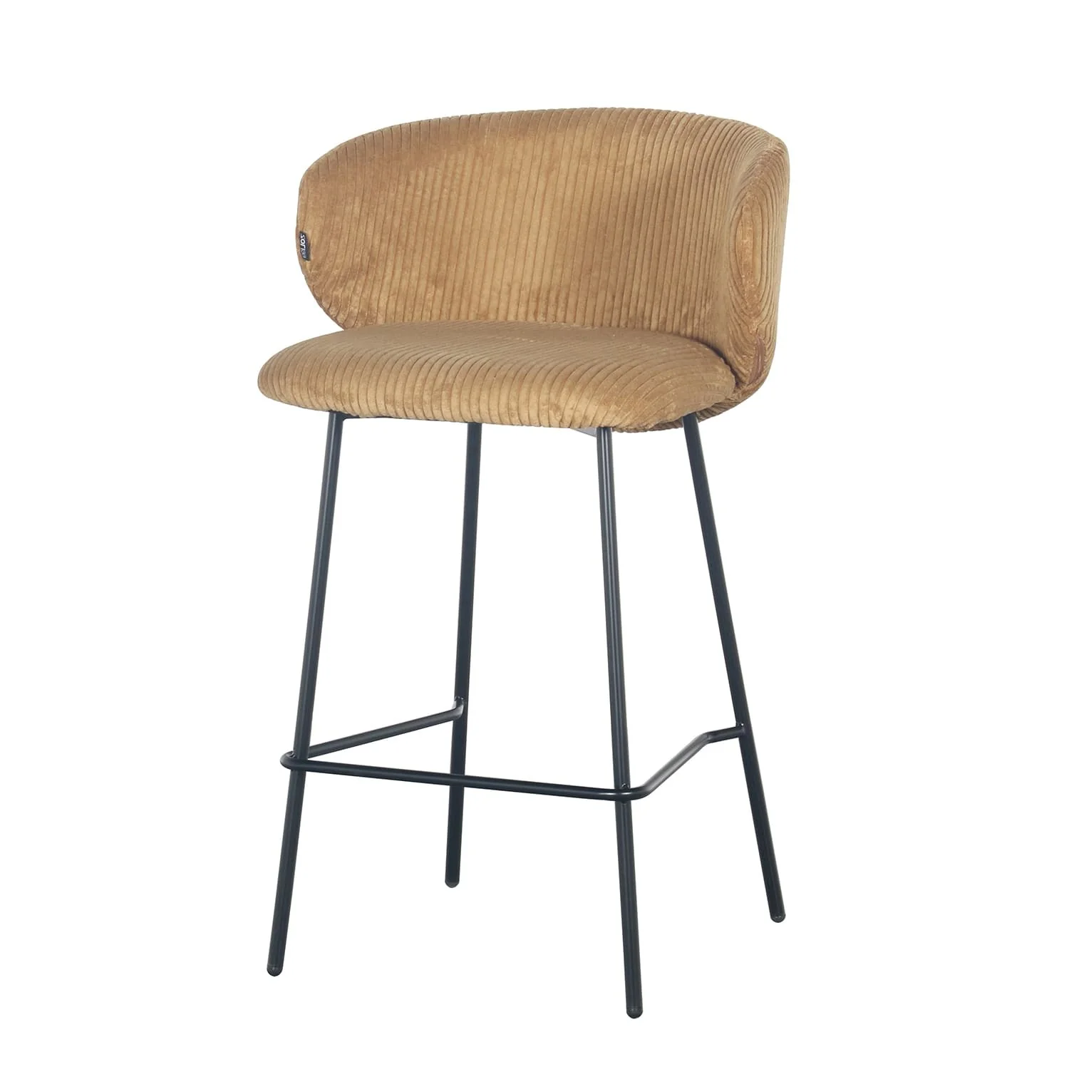Tabouret de bar velours cotelé, 55x54xH87CM - ELISA - Image 11
