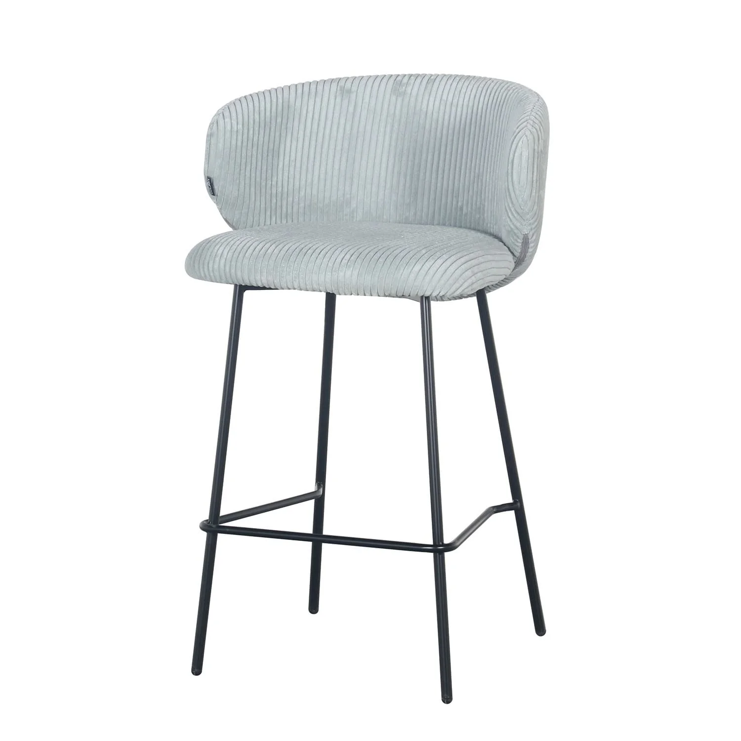 Tabouret de bar velours cotelé, 55x54xH87CM - ELISA - Image 16
