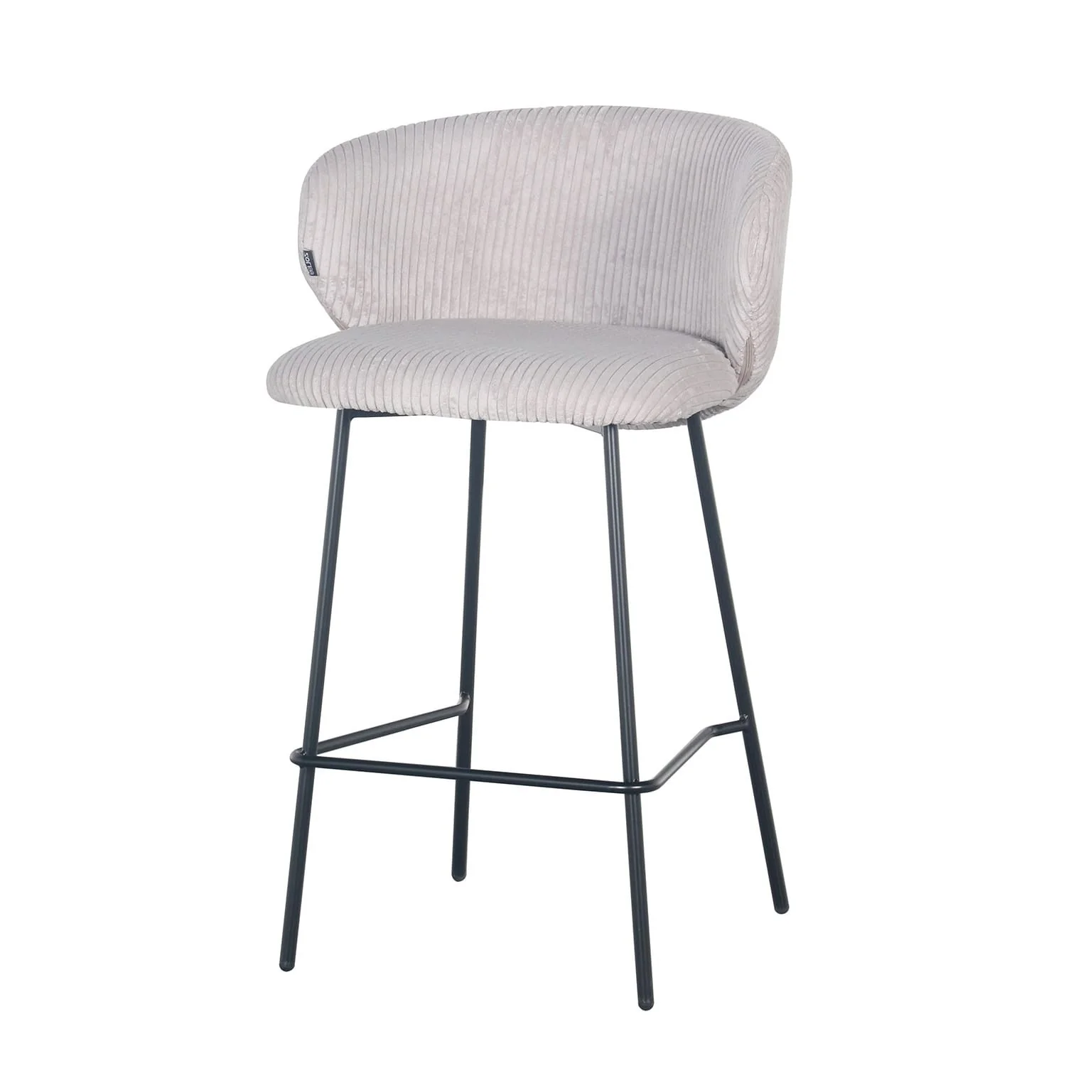 Tabouret de bar velours cotelé, 55x54xH87CM - ELISA - Image 21