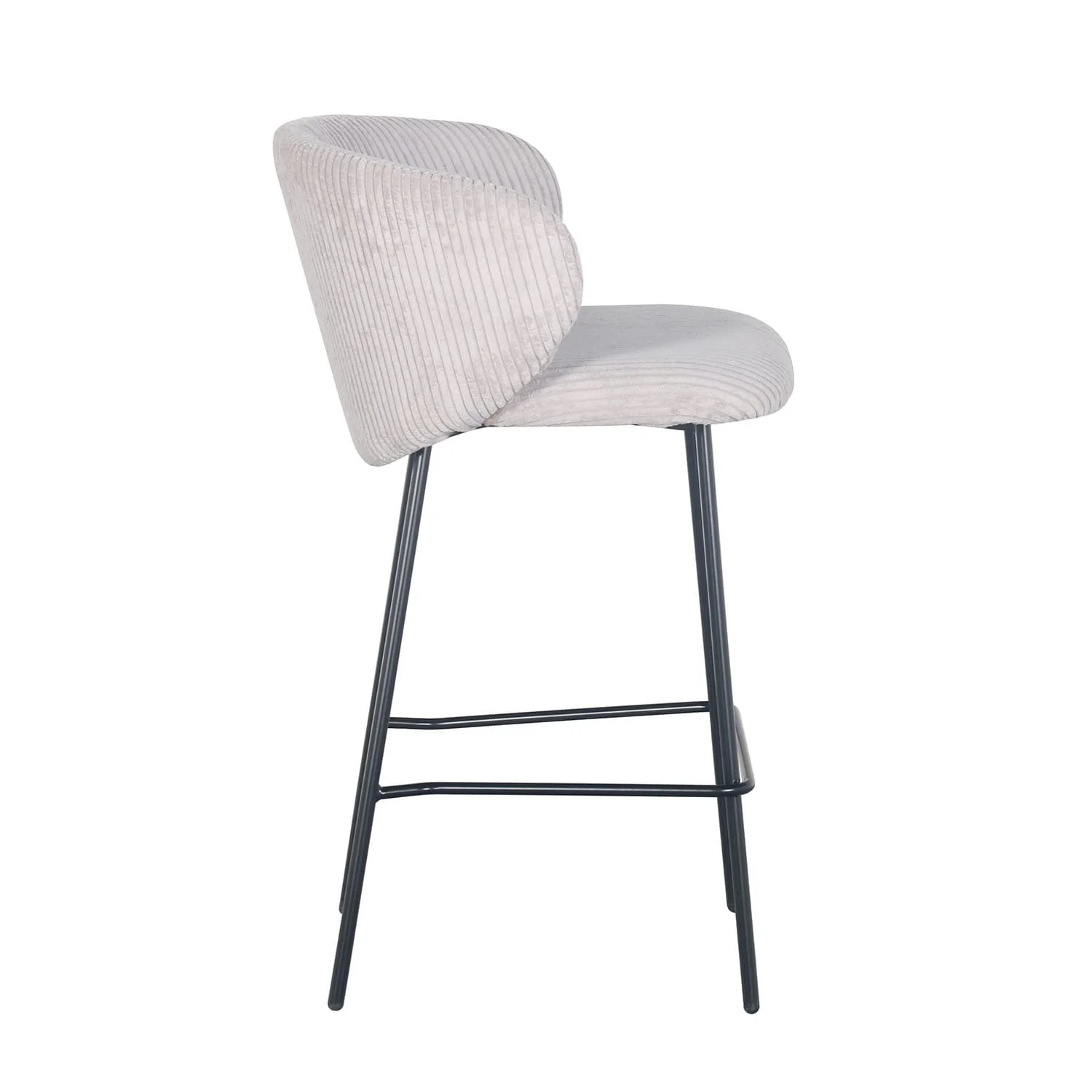 Tabouret de bar velours cotelé, 55x54xH87CM - ELISA - Image 24