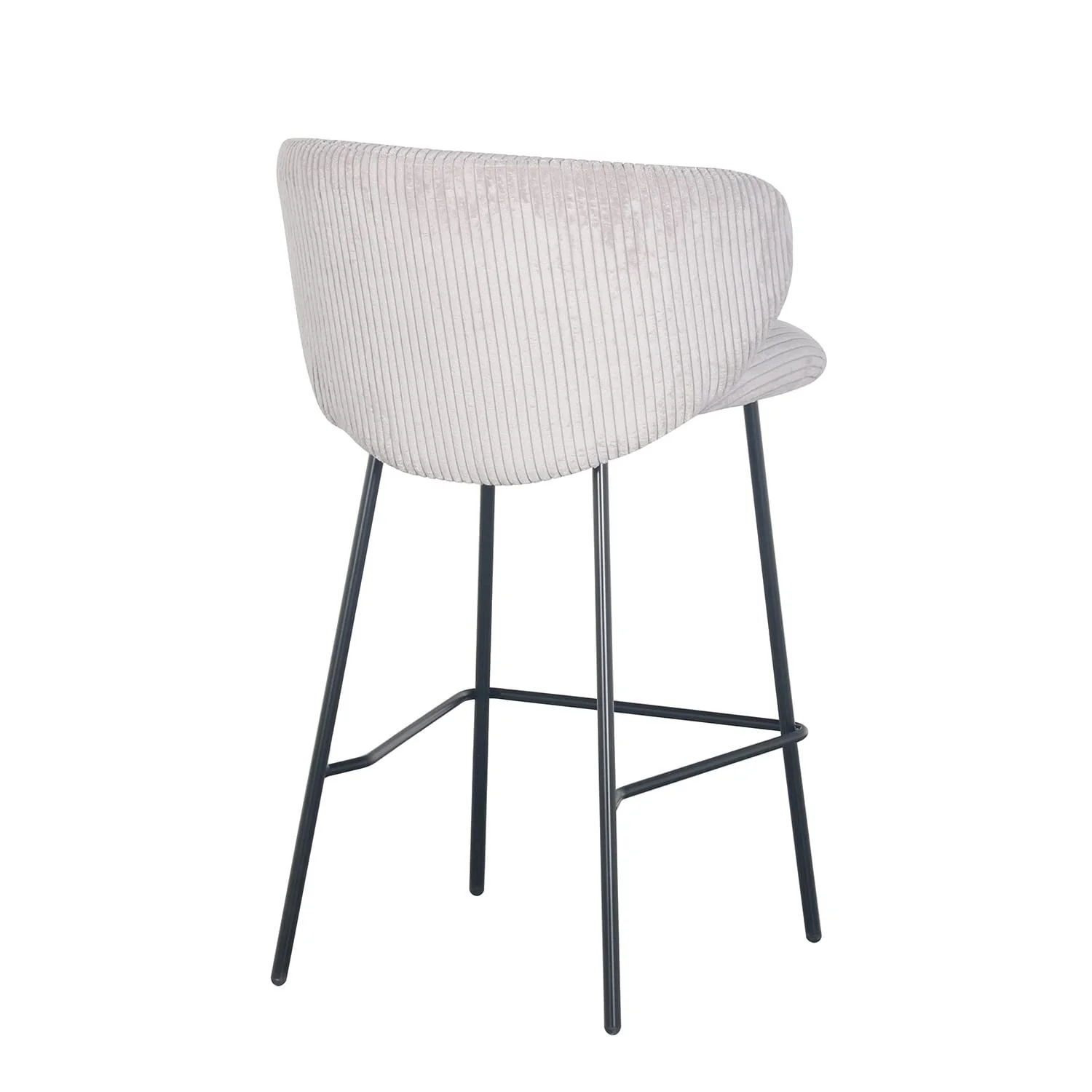 Tabouret de bar velours cotelé, 55x54xH87CM - ELISA - Image 25
