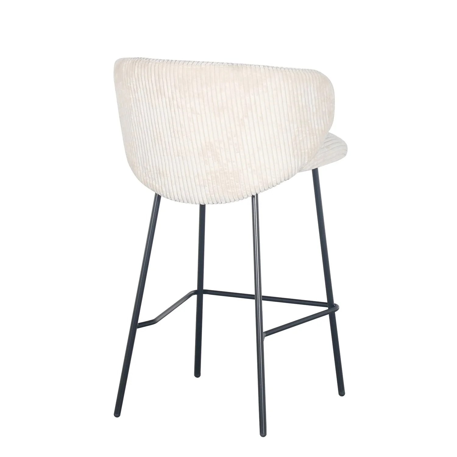 Tabouret de bar velours cotelé, 55x54xH87CM - ELISA - Image 6